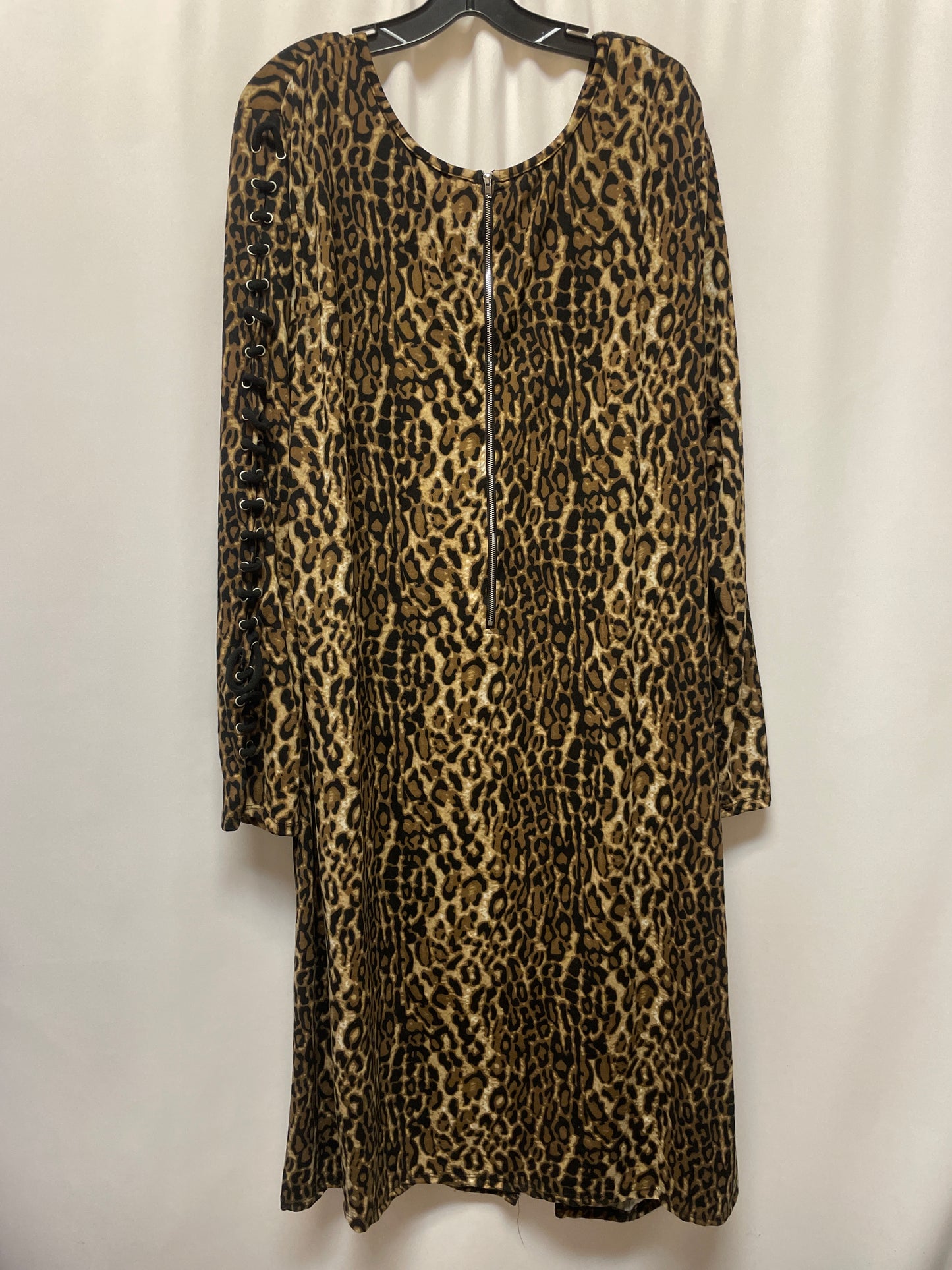 Dress Casual Midi By Ashley Stewart In Animal Print, Size: 4x