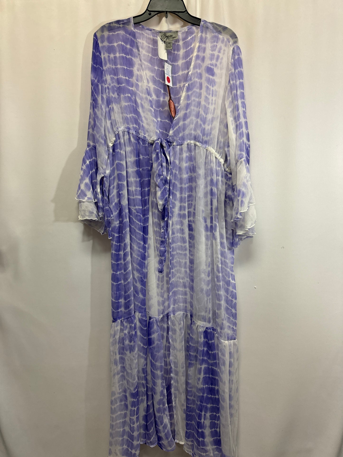 Swimwear Cover-up By Clothes Mentor In Purple, Size: 3x