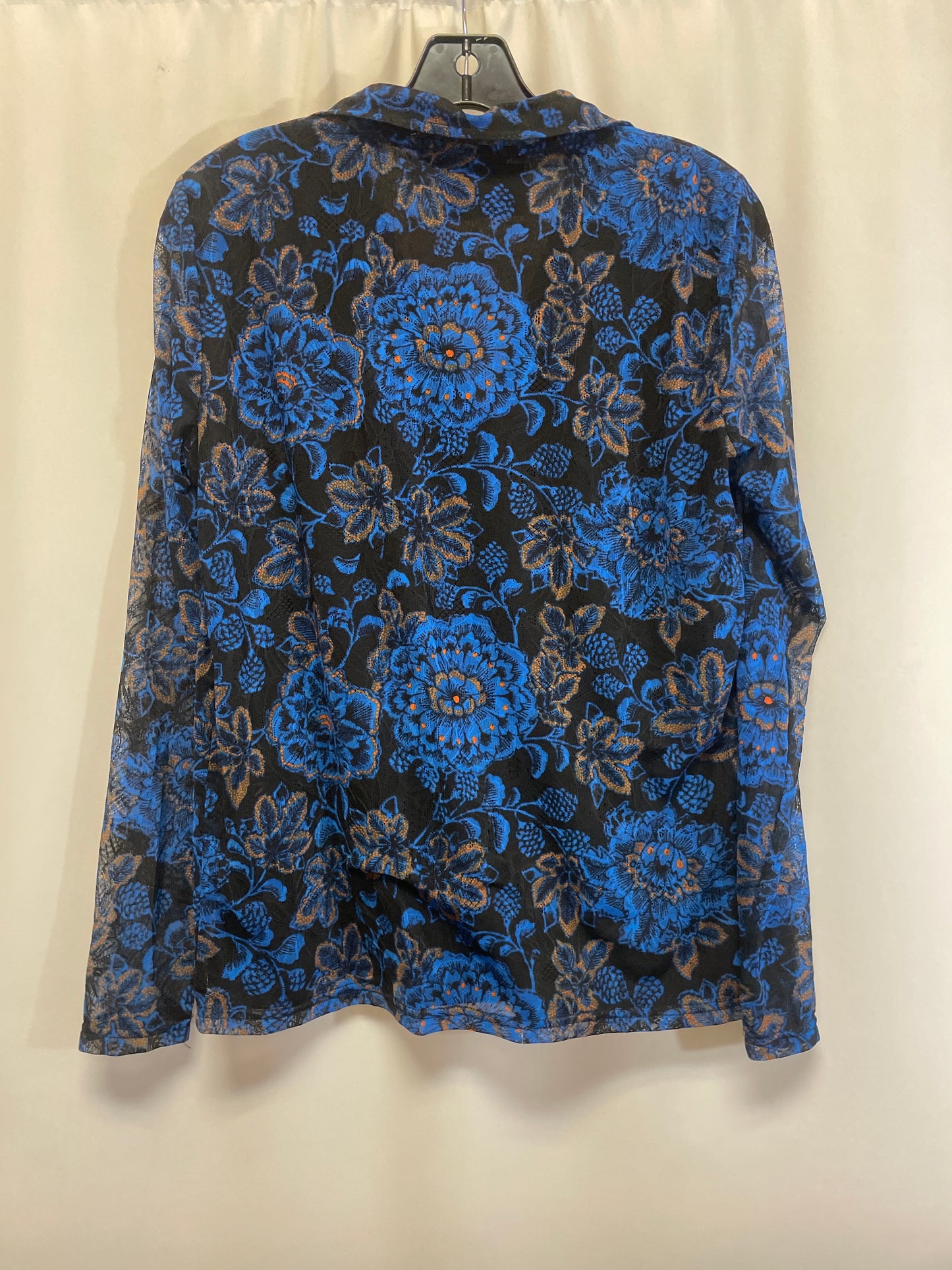 Top Long Sleeve By Jane And Delancey In Blue, Size: S