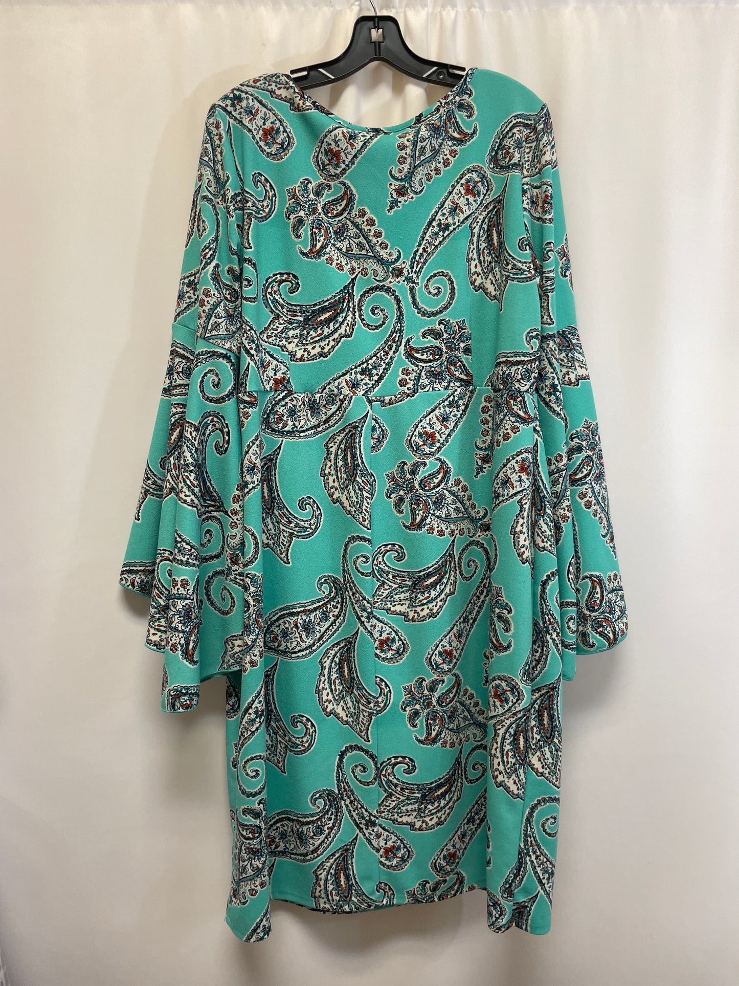 Dress Casual Midi By Cato In Green, Size: 1x