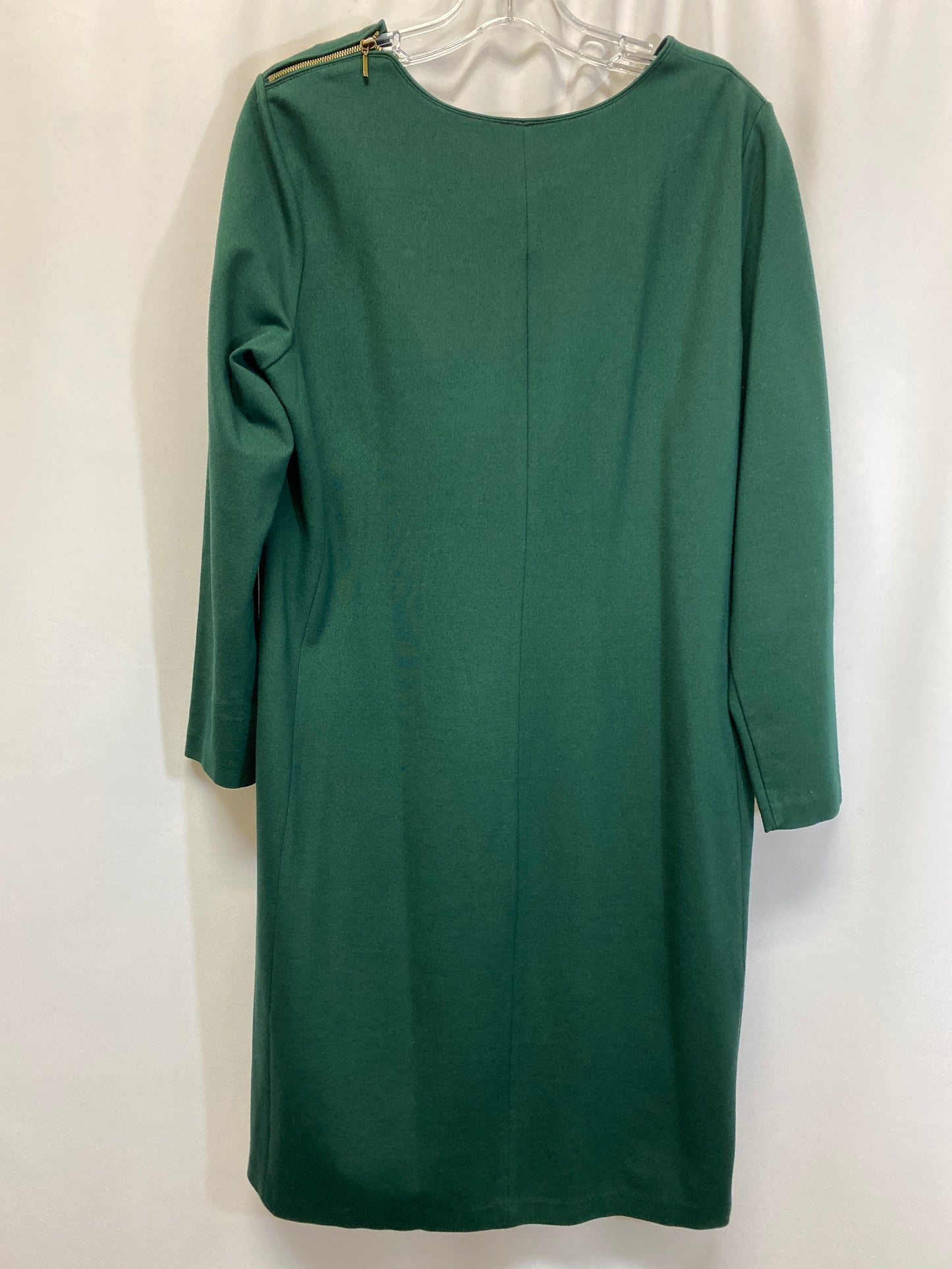 Dress Casual Midi By Talbots In Green, Size: L