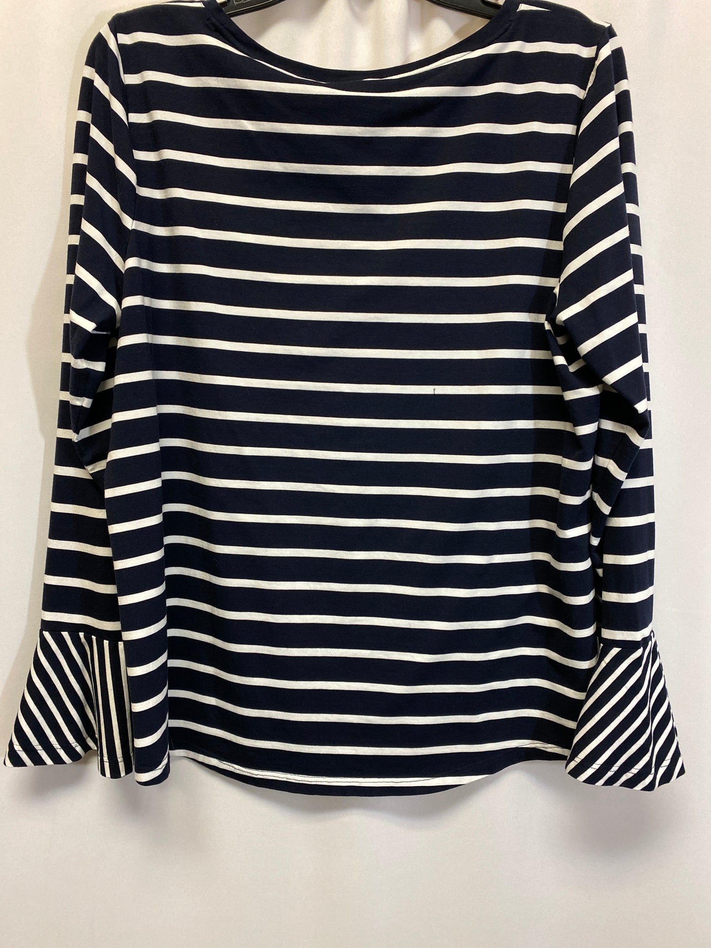 Top Long Sleeve By Chicos In Navy, Size: L