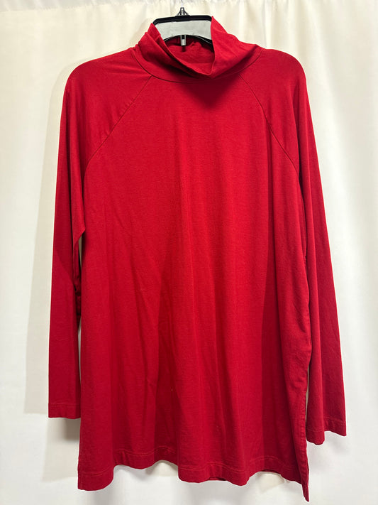 Top Long Sleeve By J. Jill In Red, Size: L