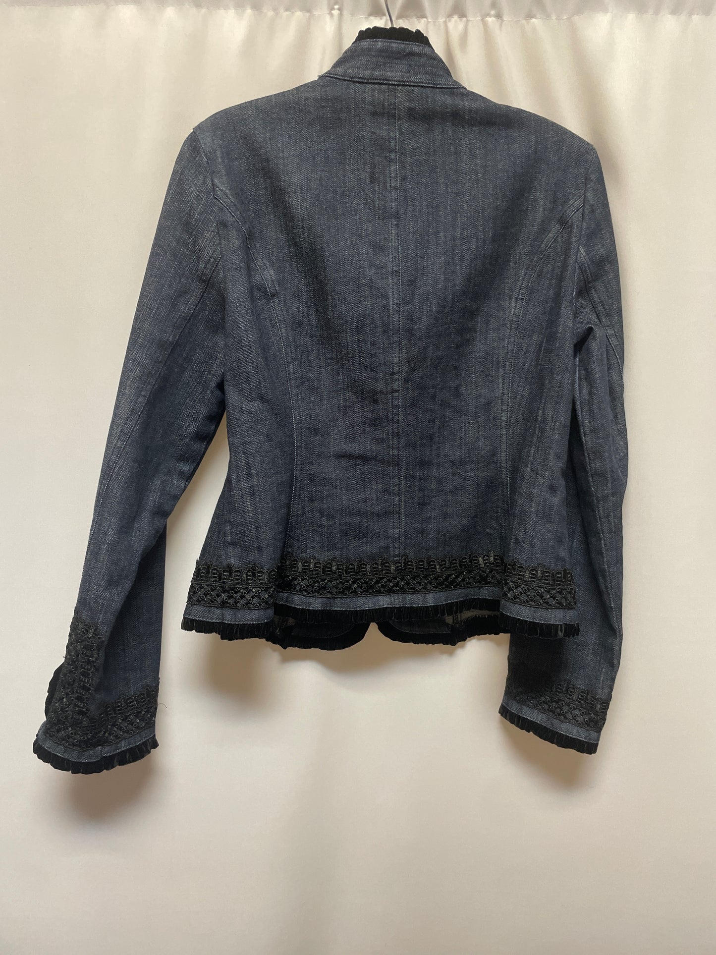 Blazer By International Concepts In Blue Denim, Size: M