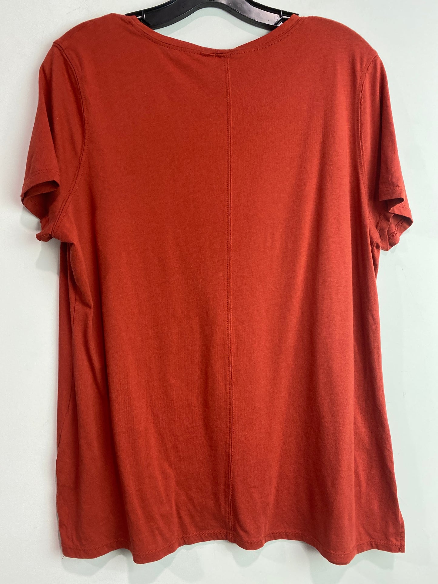 Top Short Sleeve By Cato In Red, Size: Xl