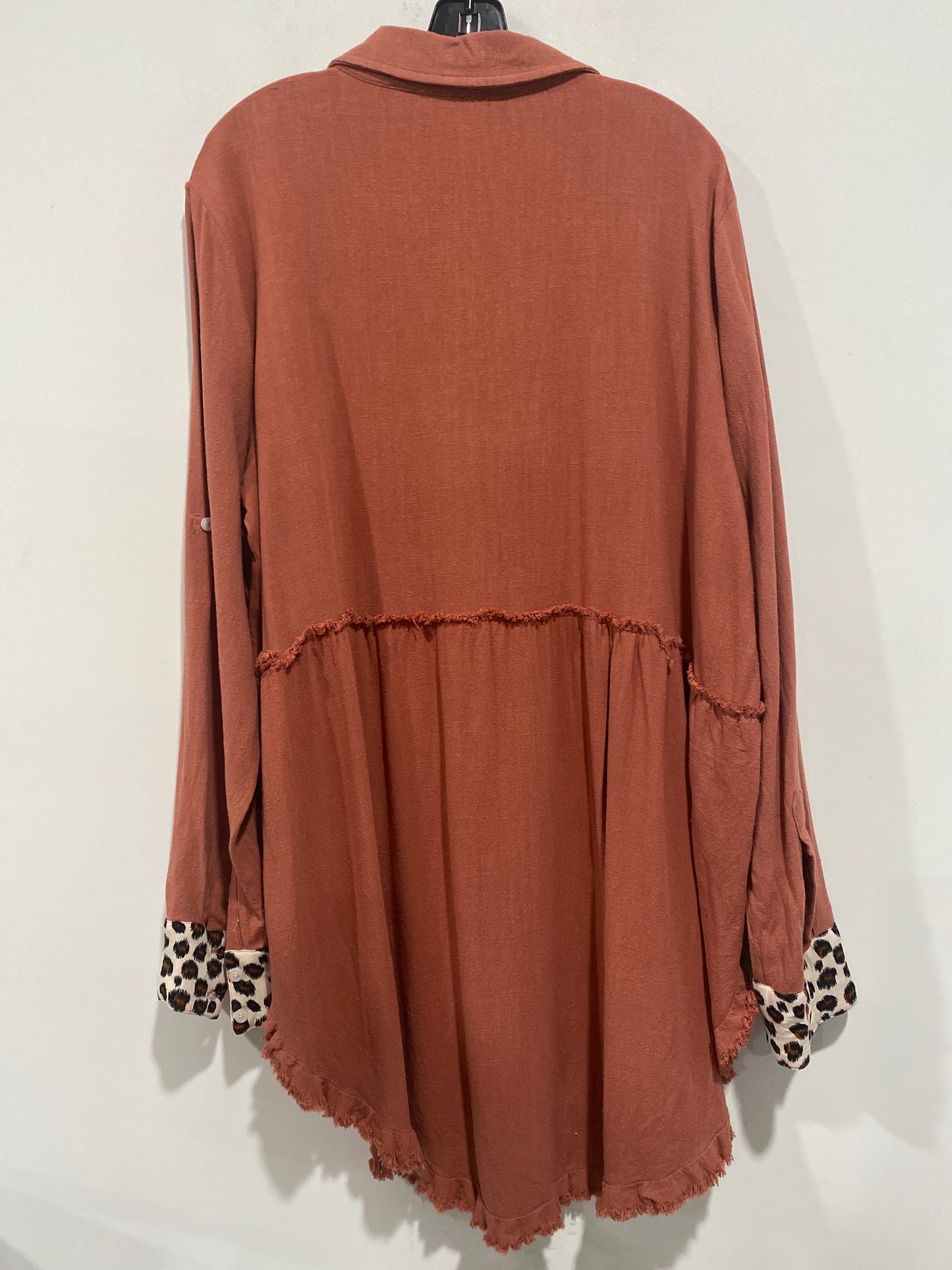 Tunic Long Sleeve By Umgee In Mauve, Size: 1x