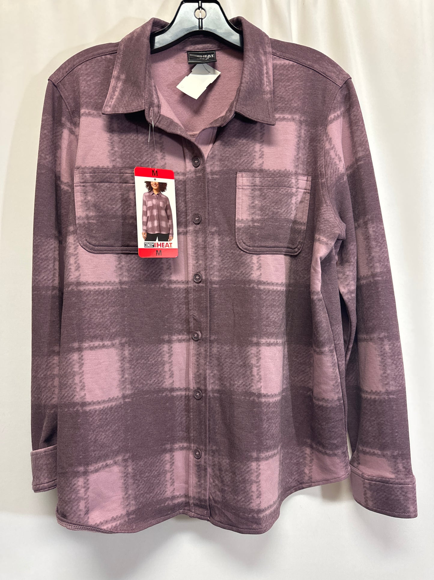 Top Long Sleeve By 32 Degrees In Purple, Size: M