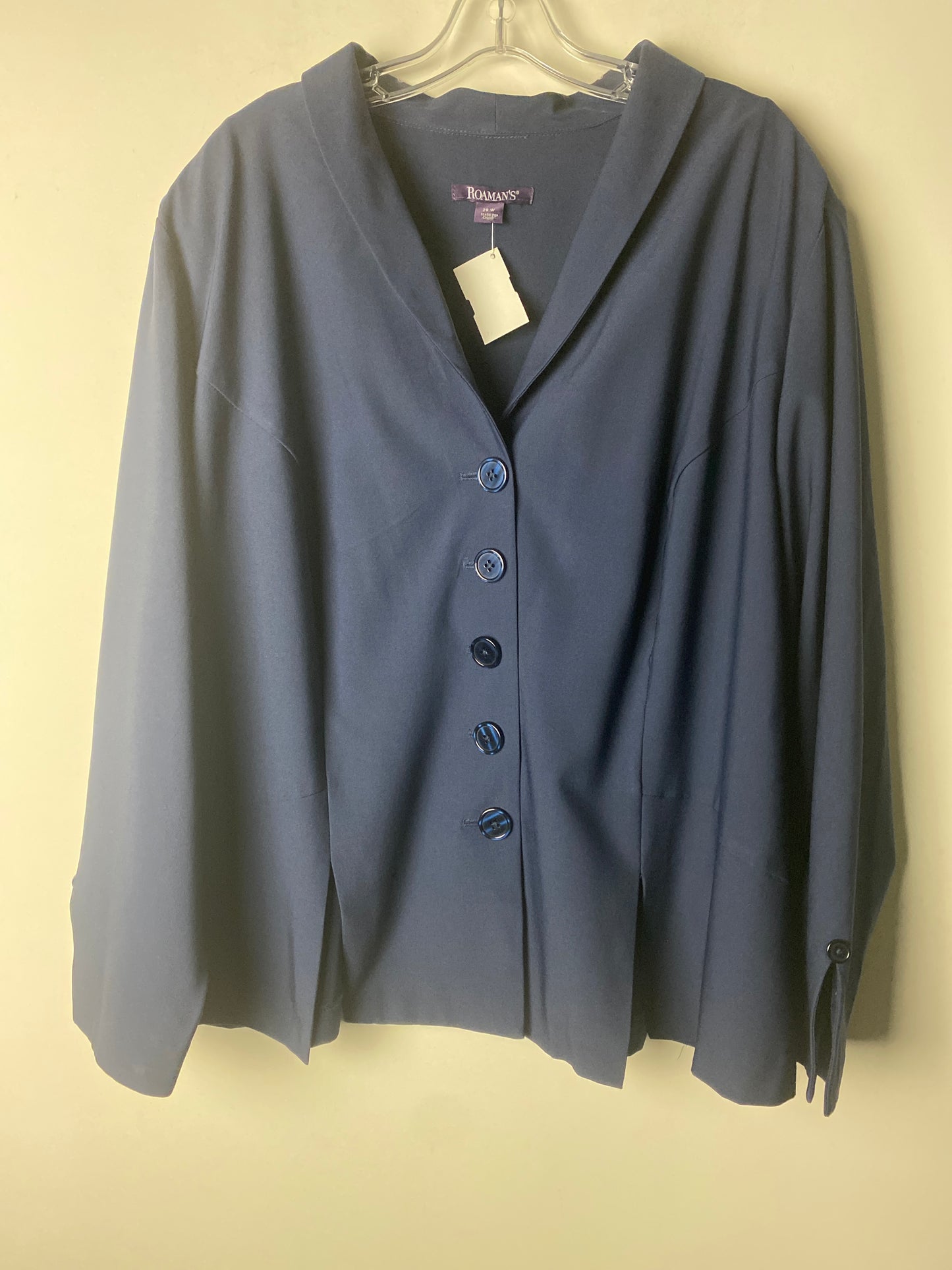 Skirt Suit 2pc By Romans In Blue, Size: 28