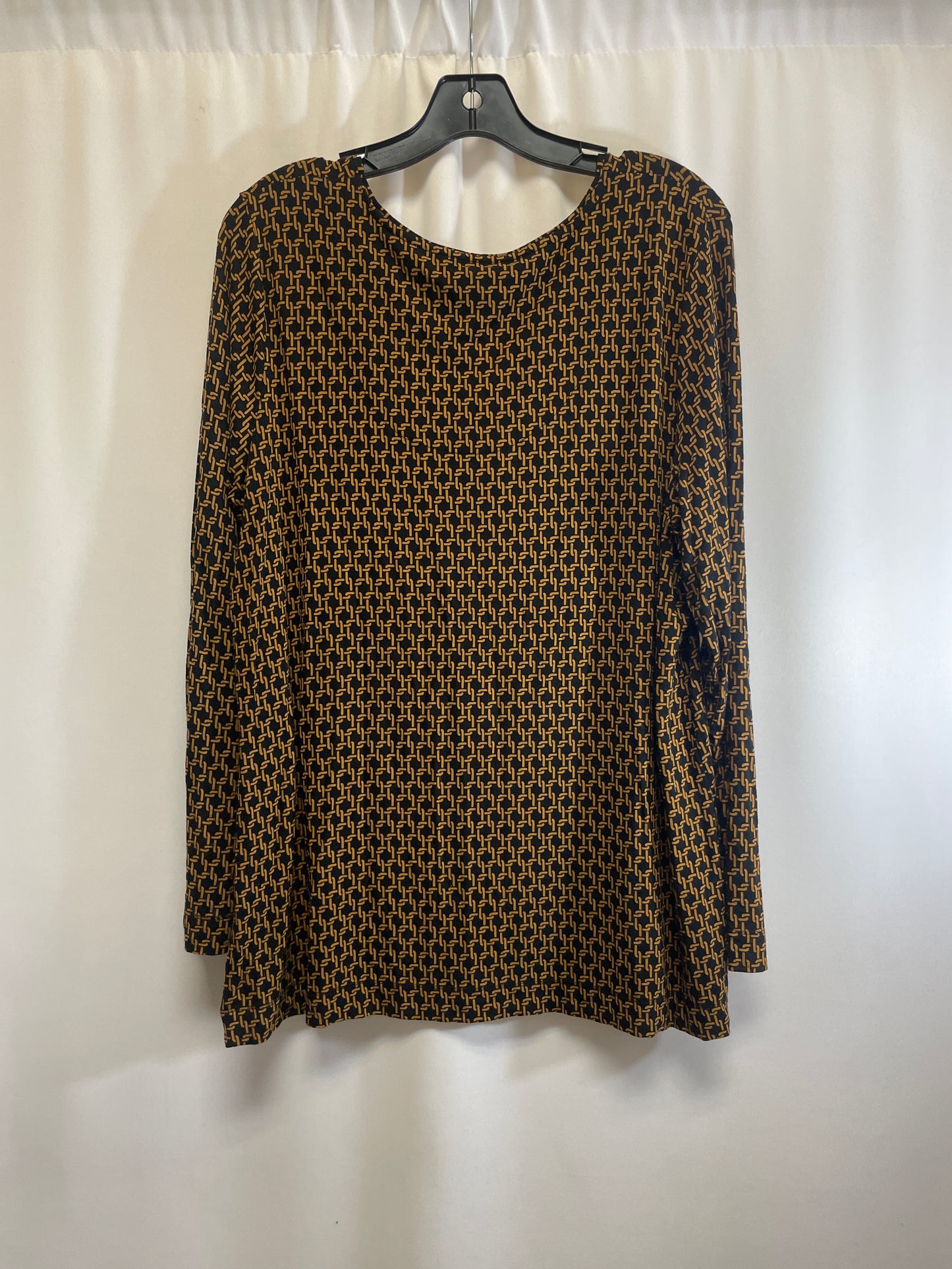 Top Long Sleeve By Chicos In Black, Size: Xl