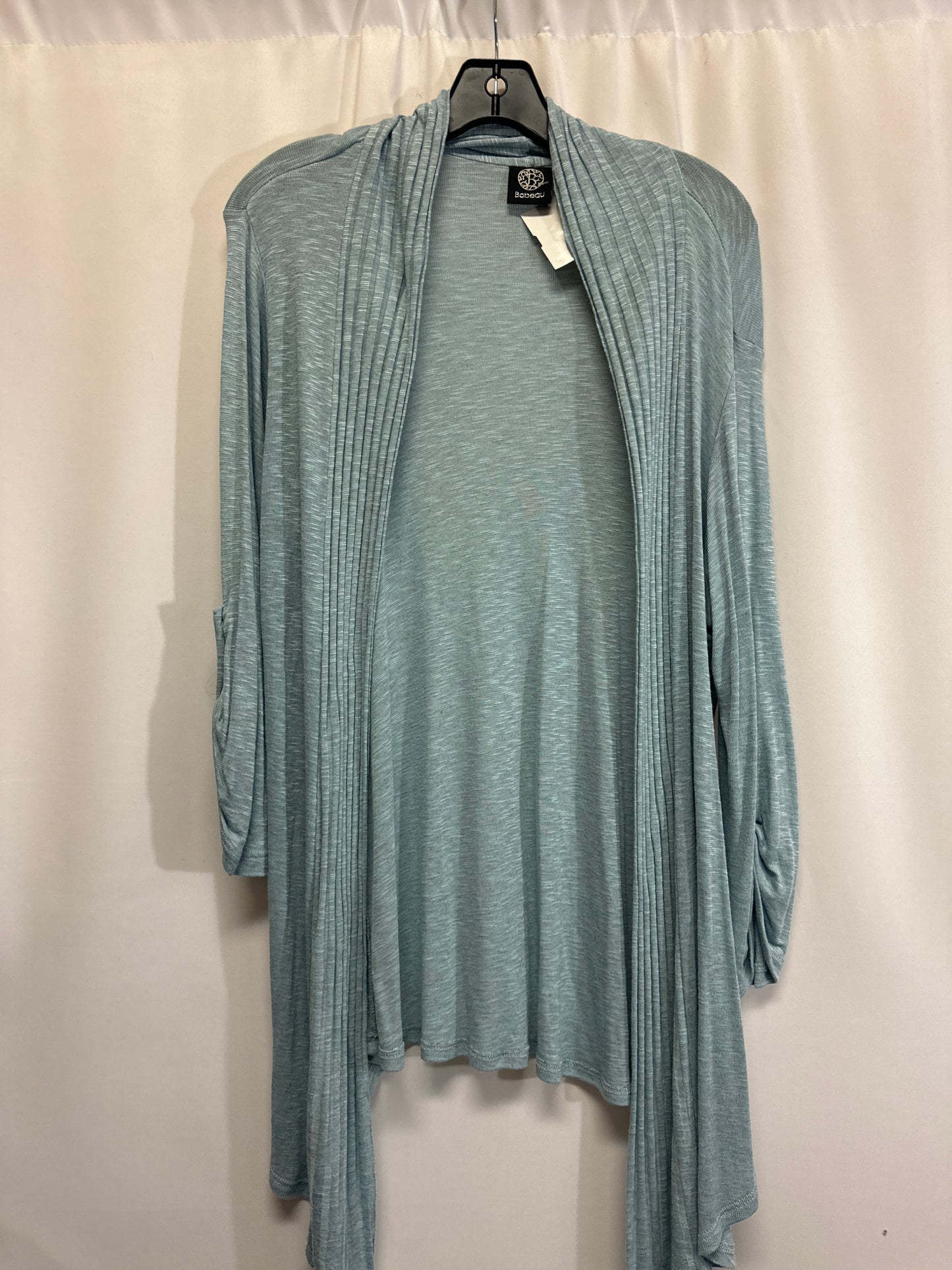 Cardigan By Bobeau In Blue, Size: 2x