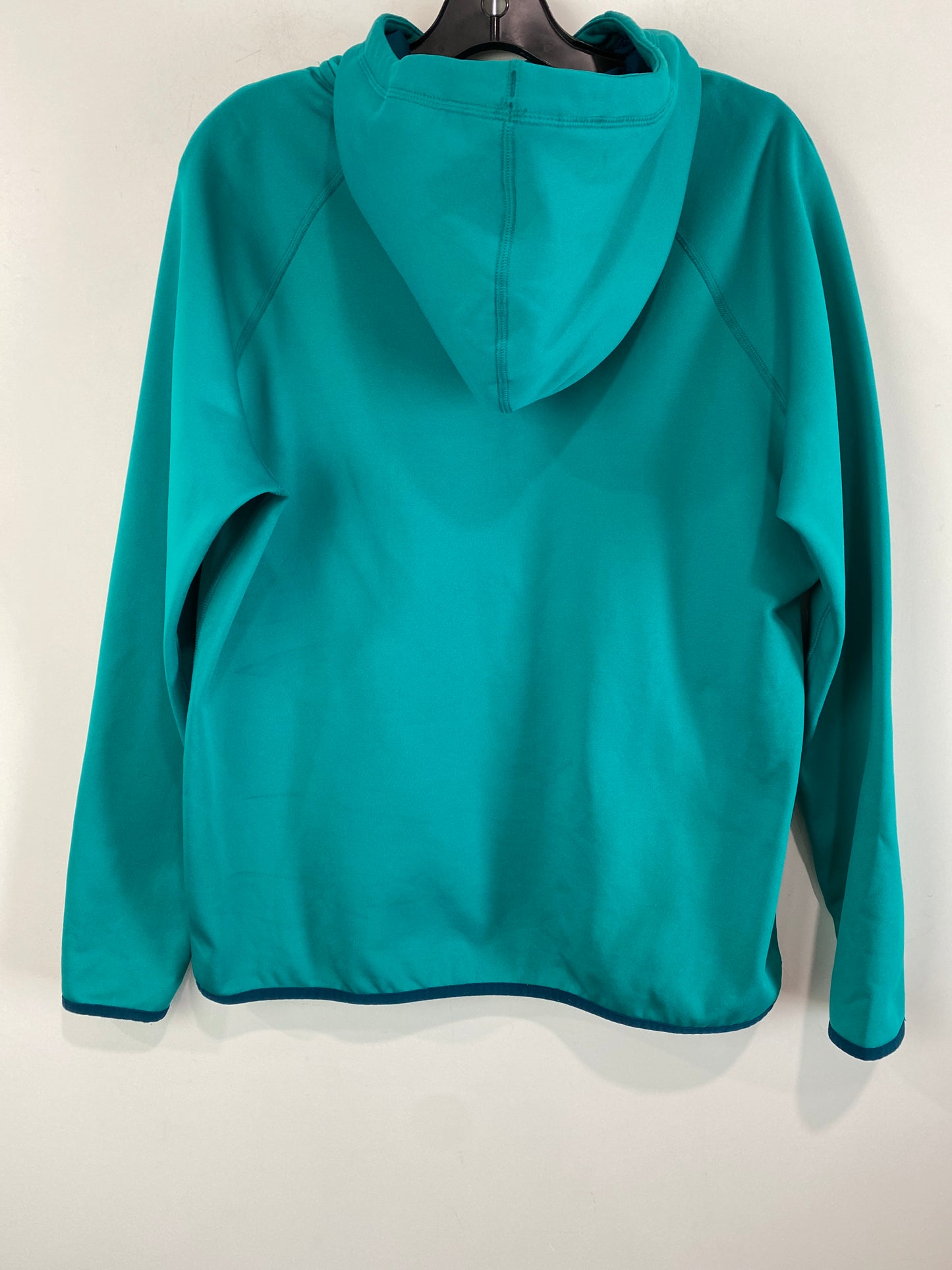 Athletic Sweatshirt Hoodie By Nike In Green, Size: L