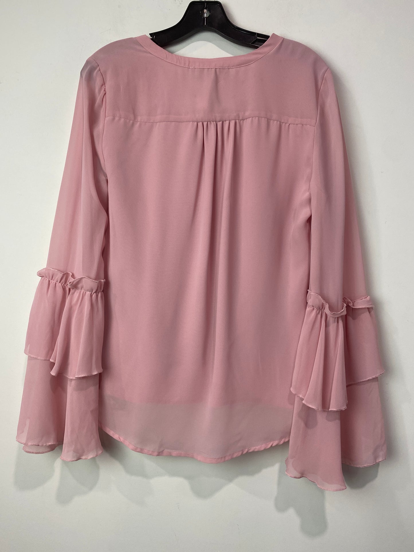 Top Long Sleeve By Marled In Pink, Size: M