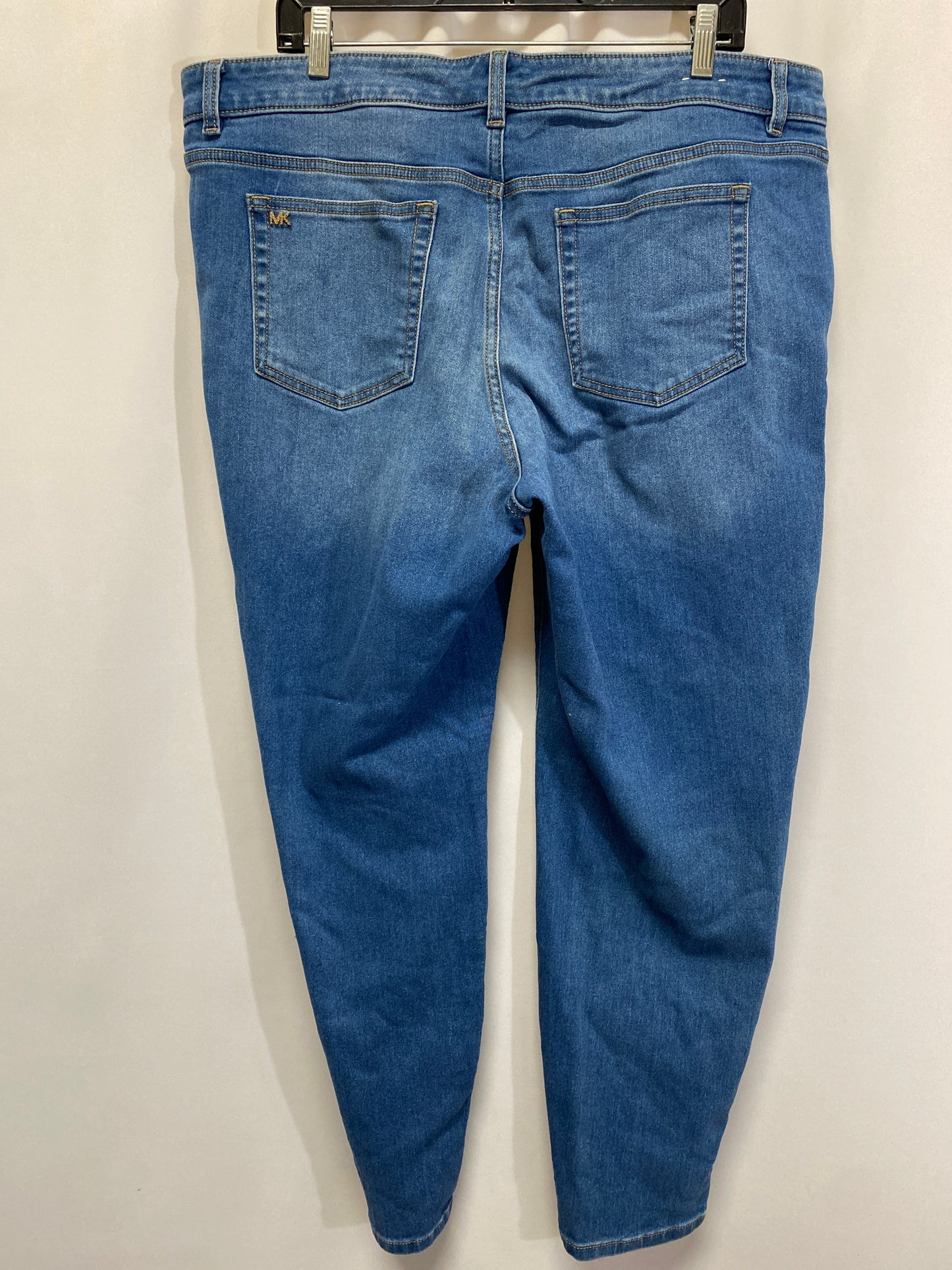 Jeans Straight By Michael Kors In Blue Denim, Size: 16