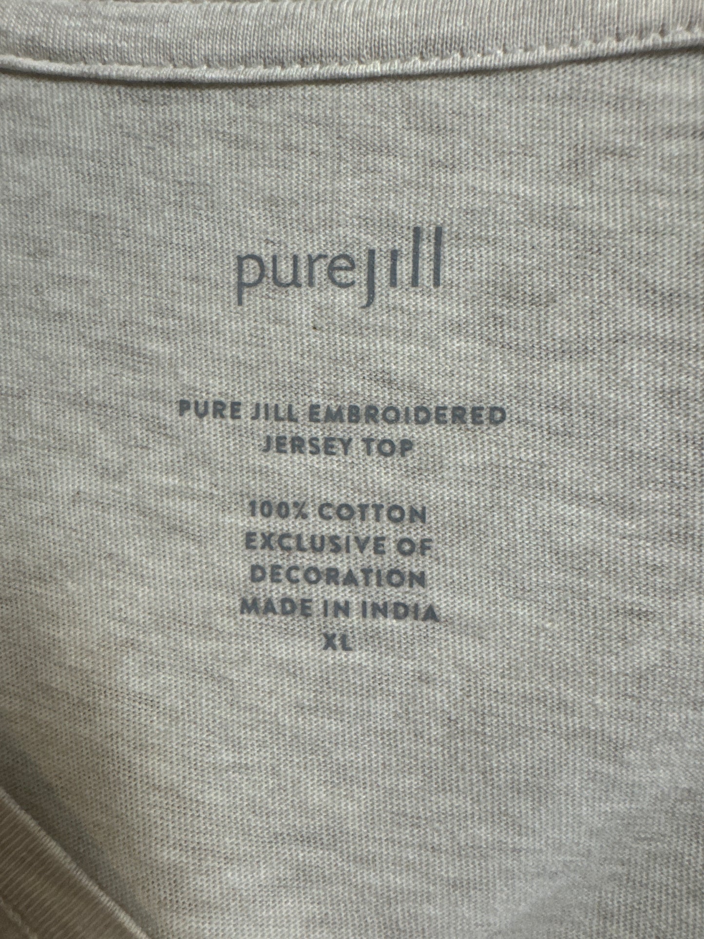 Top 3/4 Sleeve By Pure Jill In Tan, Size: Xl