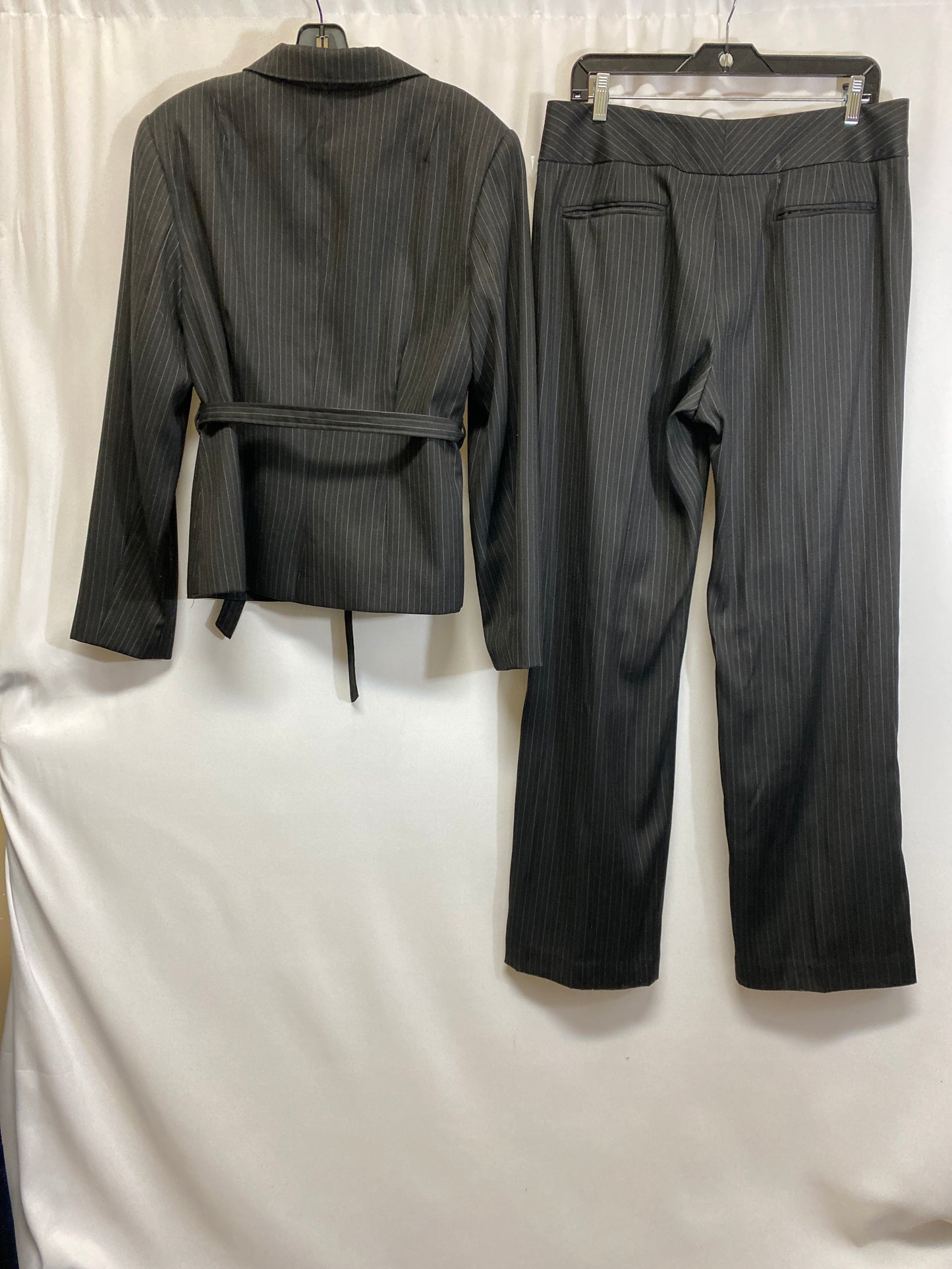 Pants Suit 2pc By Sharagano In Black, Size: 12