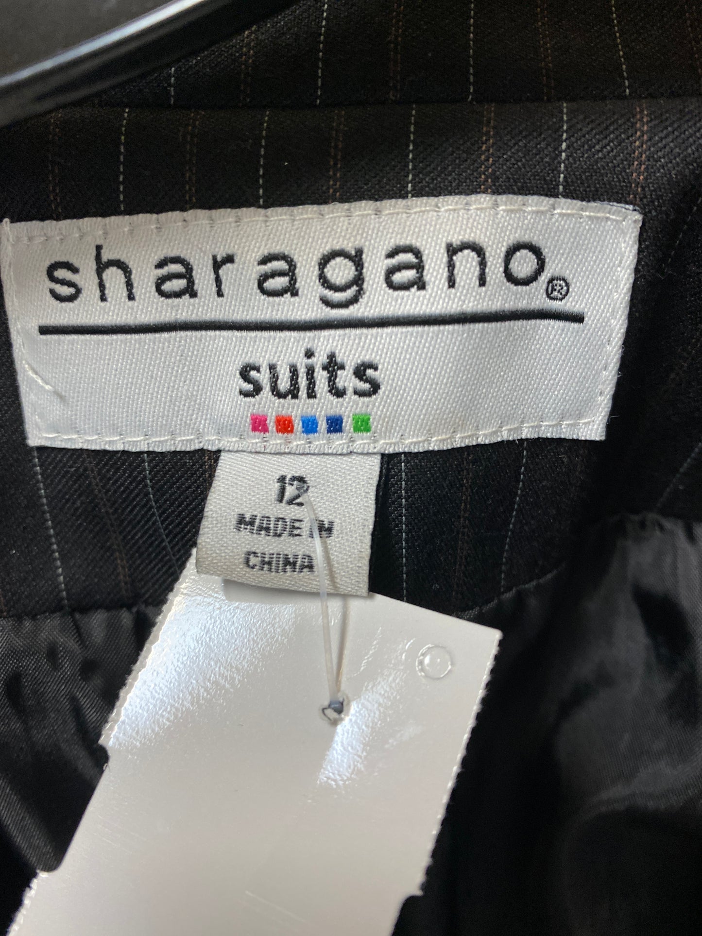 Pants Suit 2pc By Sharagano In Black, Size: 12