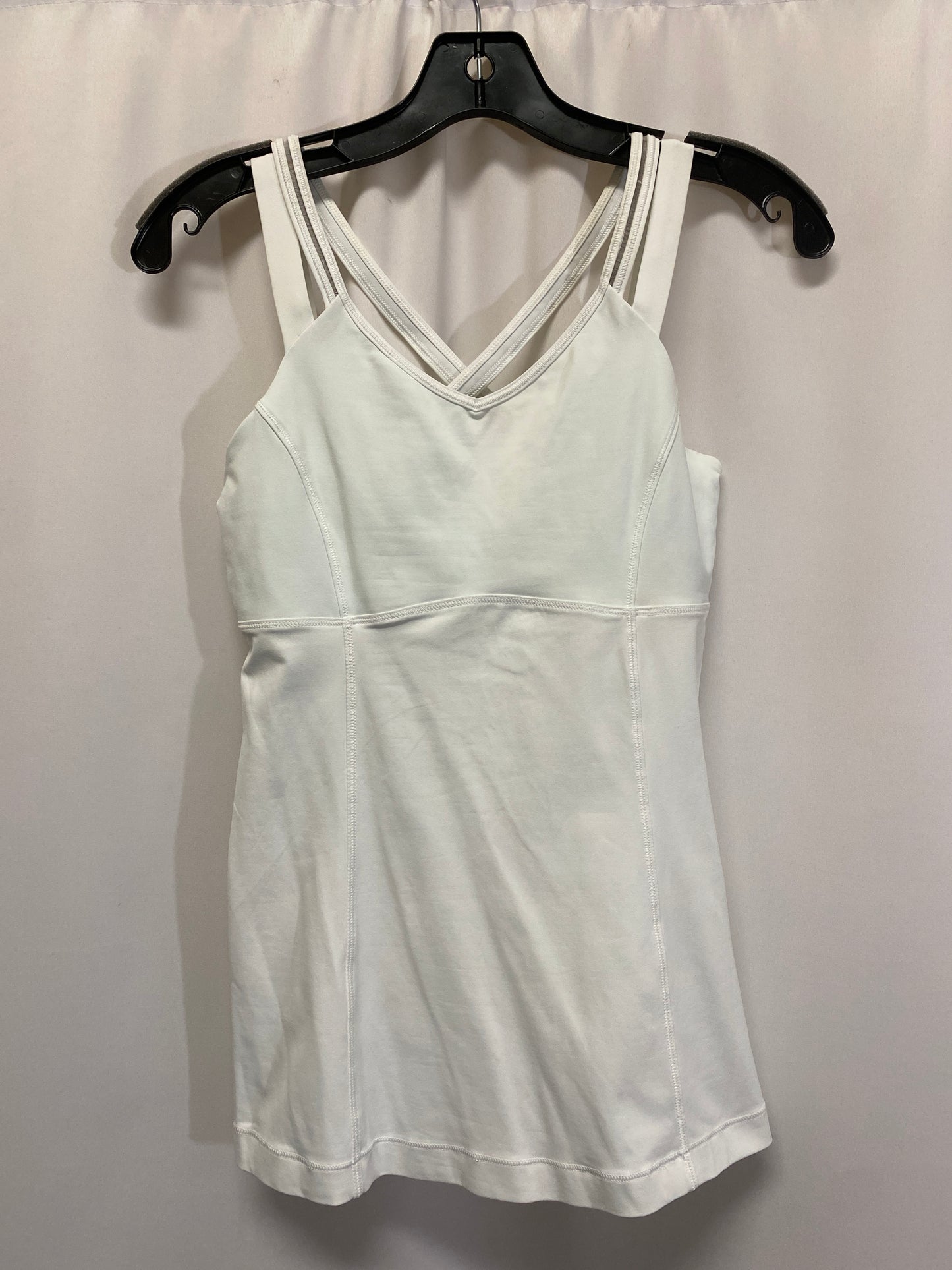 Athletic Tank Top By Lululemon In White, Size: 8