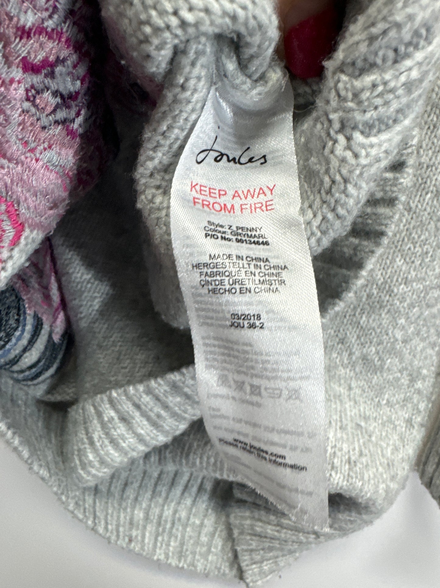 Sweater By Joules In Grey, Size: S