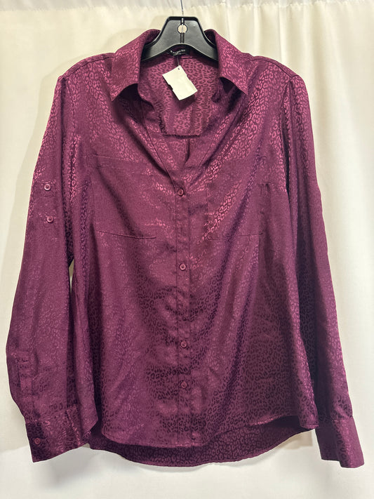 Top Long Sleeve By Express In Purple, Size: M