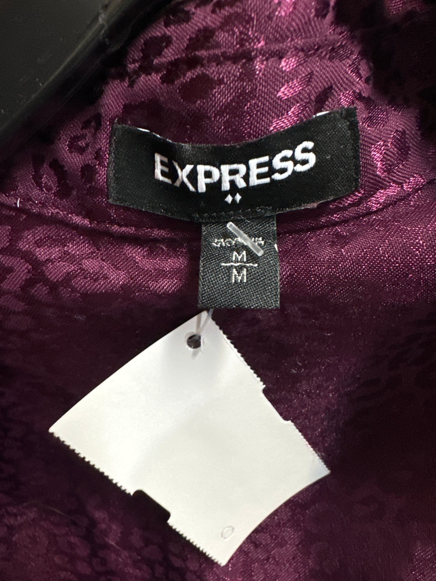 Top Long Sleeve By Express In Purple, Size: M