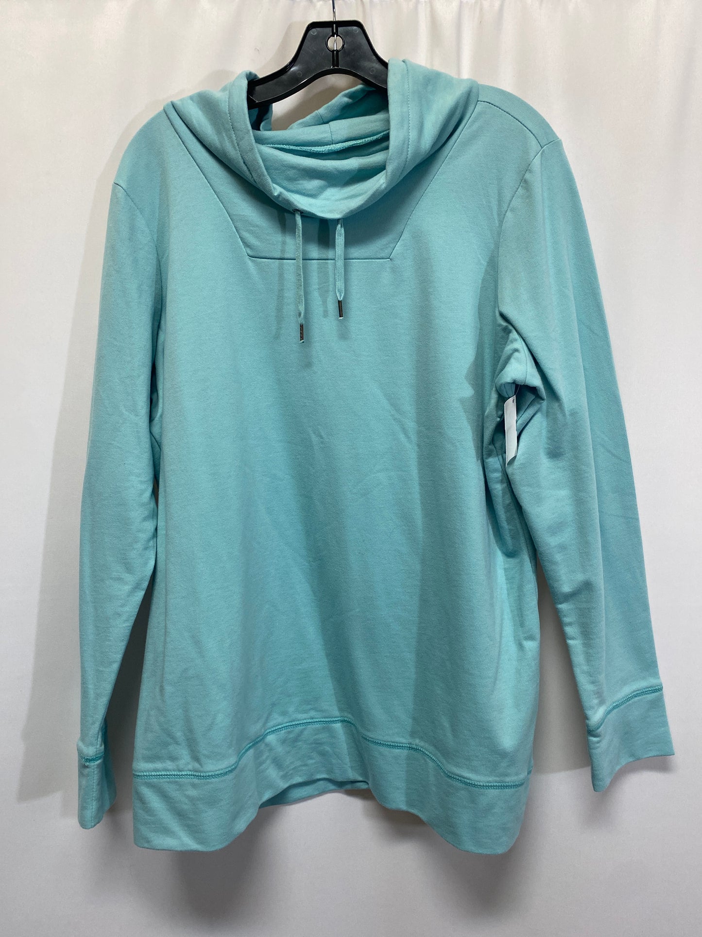 Top Long Sleeve By Real Comfort In Teal, Size: Xl