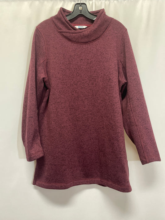 Top Long Sleeve By Lands End In Mauve, Size: Xl