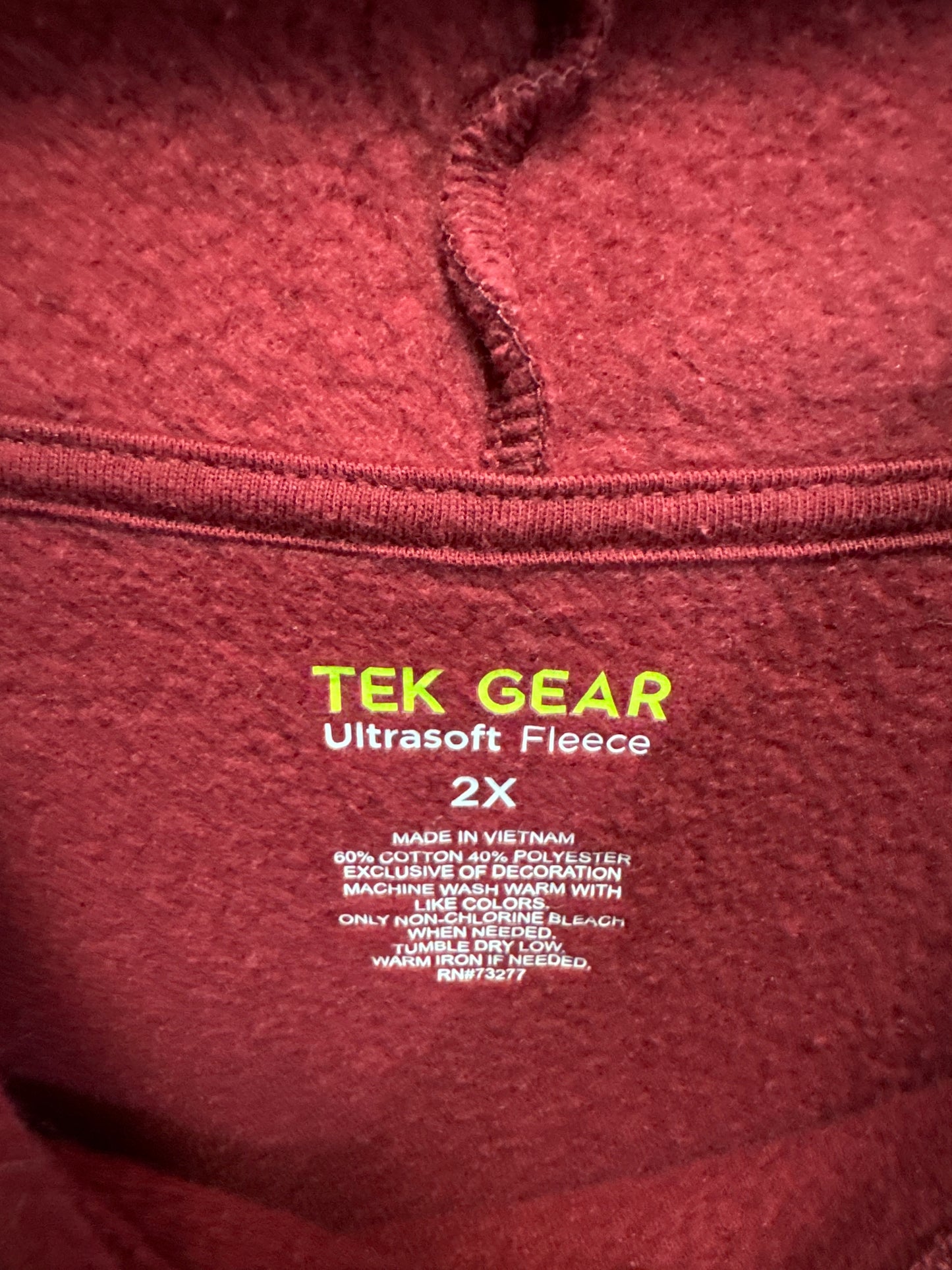 Sweatshirt Collar By Tek Gear In Mauve, Size: 2x