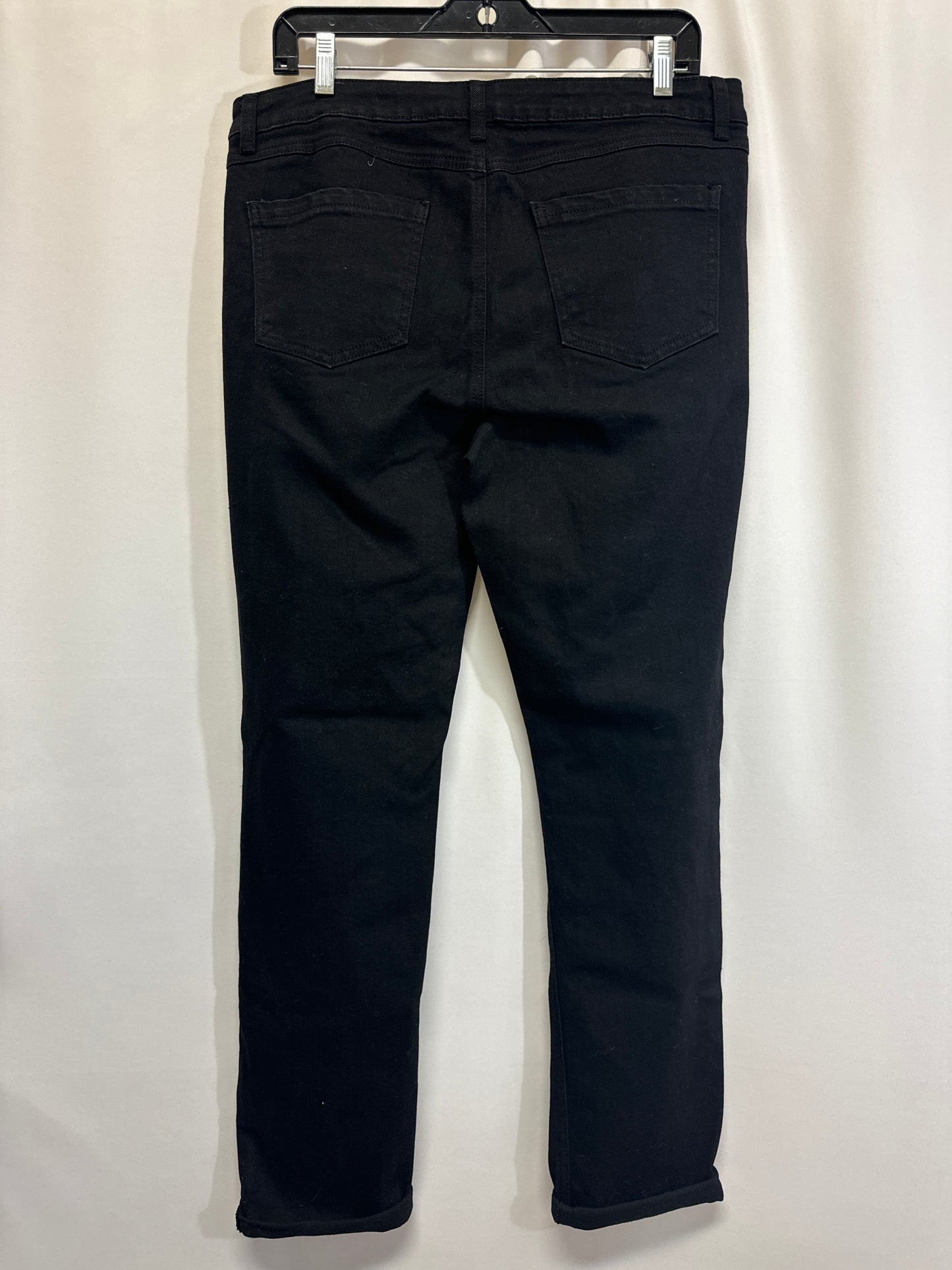 Jeans Straight By Signature Studio In Black, Size: 12