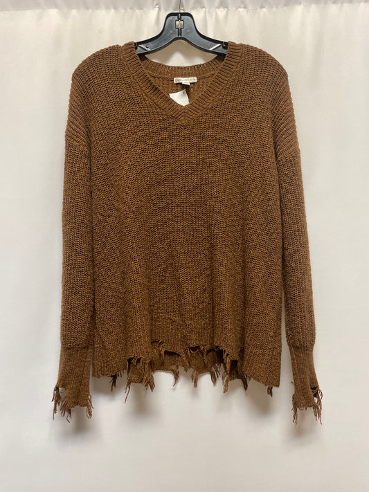 Sweater By Cato In Brown, Size: L