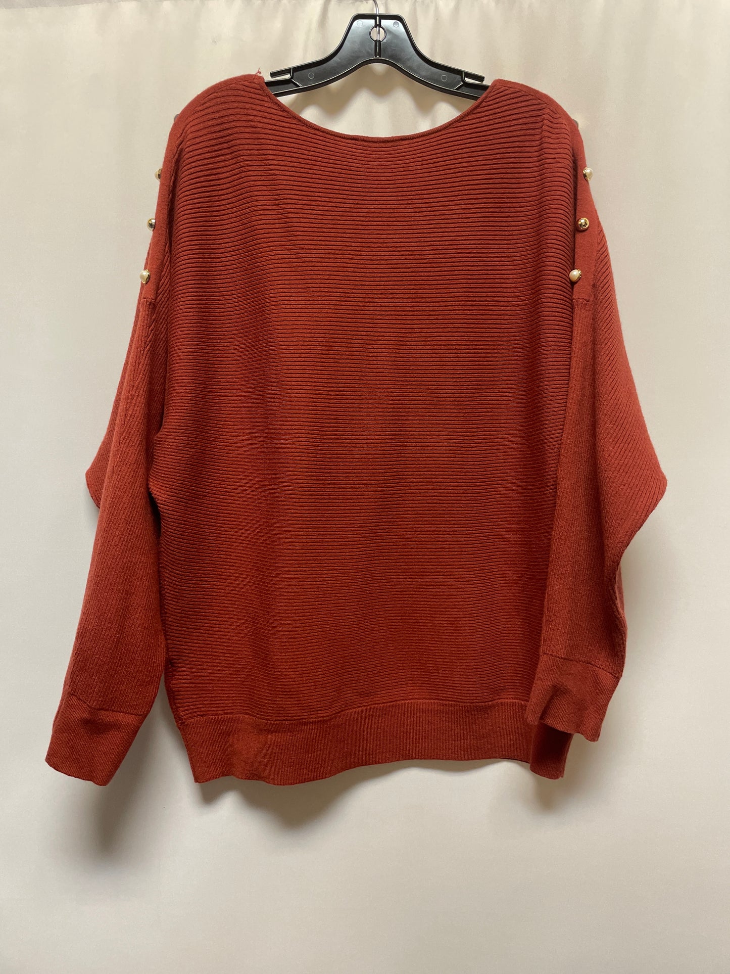 Top Long Sleeve By Belldini In Brown, Size: Xl