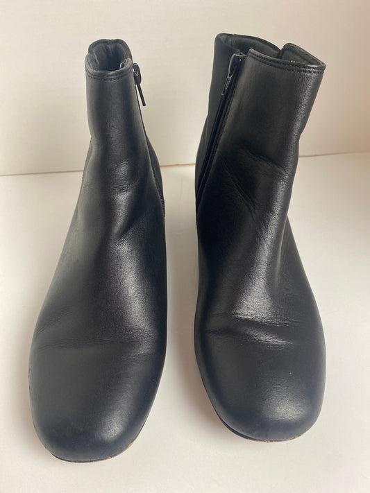 Boots Ankle Heels By Clarks In Black, Size: 8.5