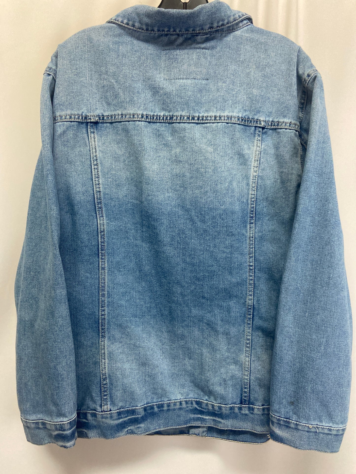 Jacket Denim By One 5 One In Blue Denim, Size: 2x