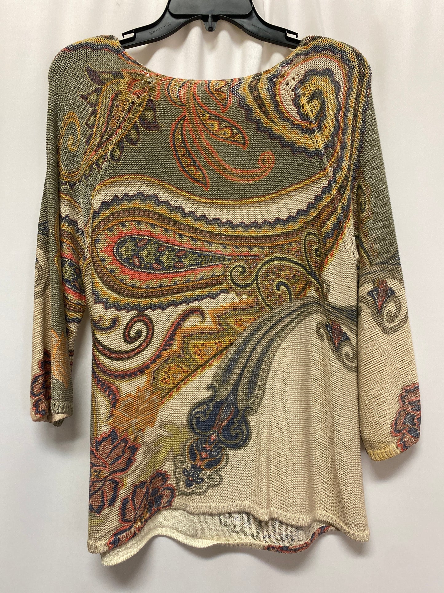 Sweater By Chicos In Tan, Size: M