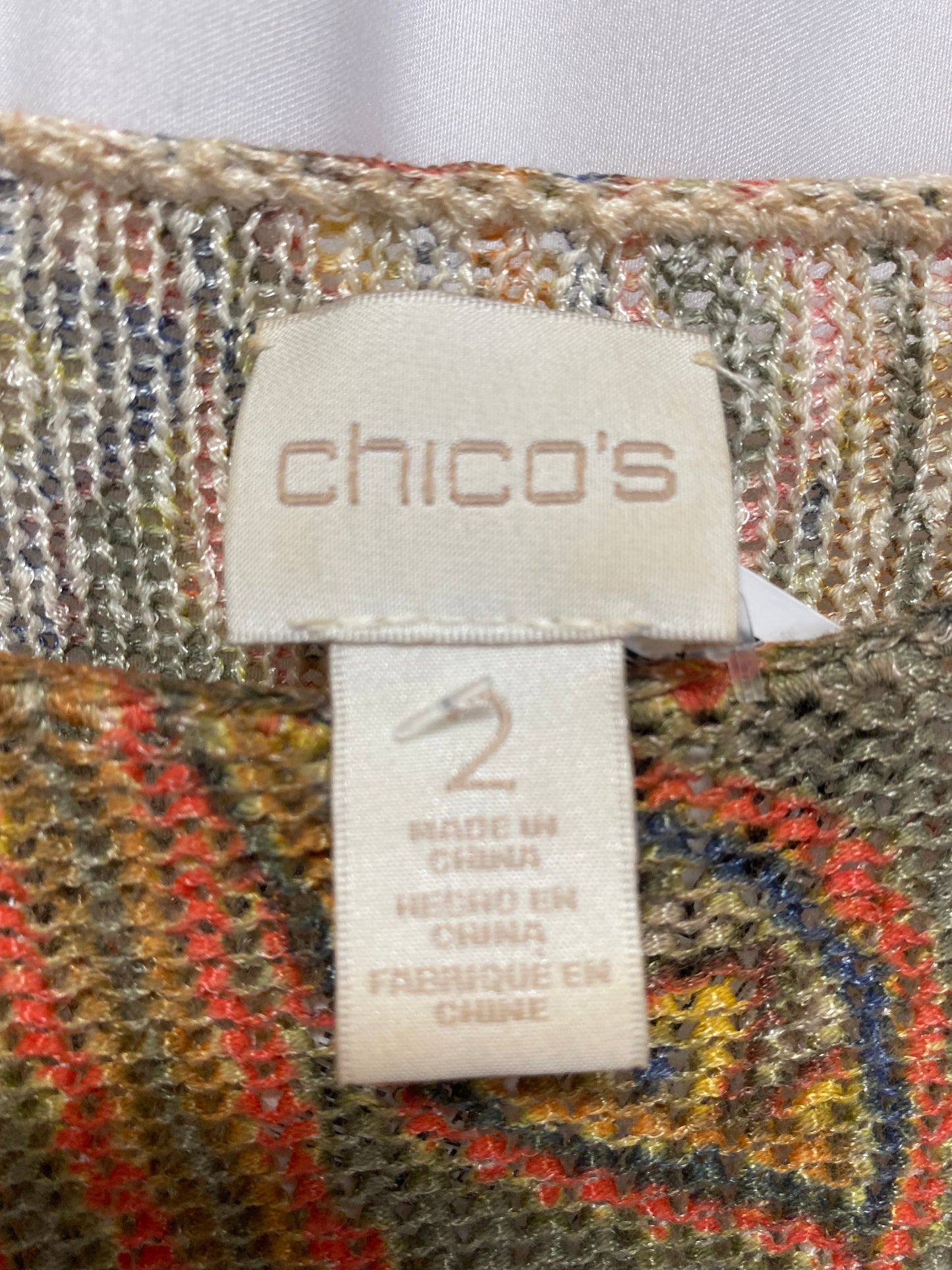 Sweater By Chicos In Tan, Size: M