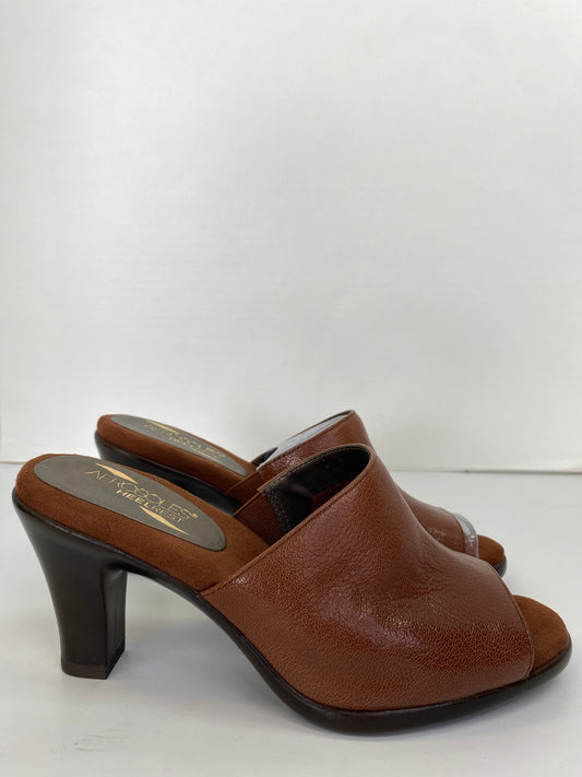 Shoes Heels Block By Aerosoles In Brown, Size: 8