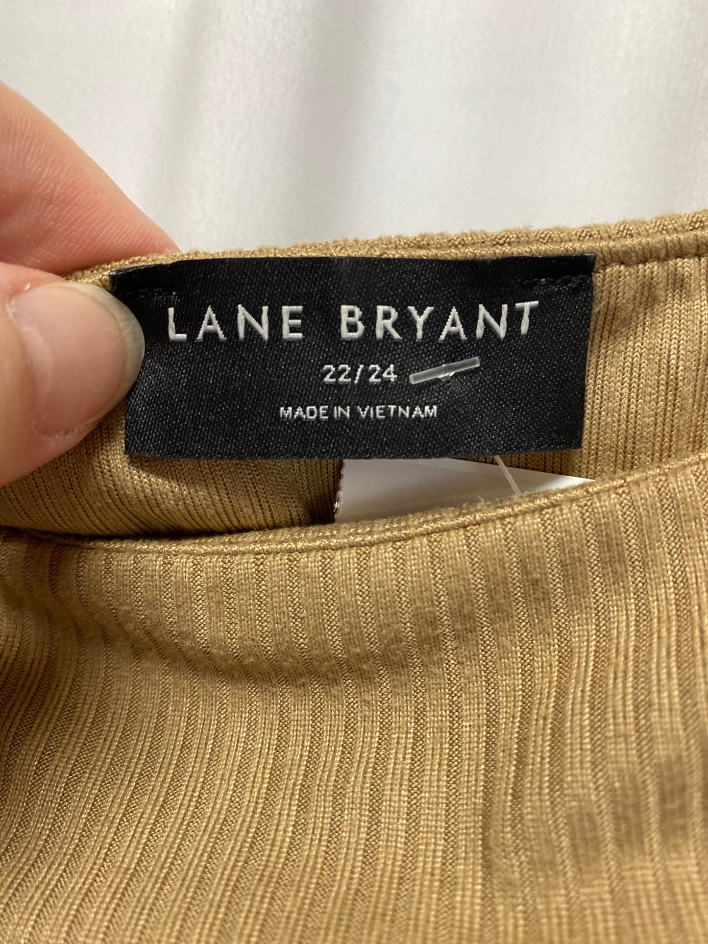 Top 3/4 Sleeve By Lane Bryant In Brown, Size: 3x