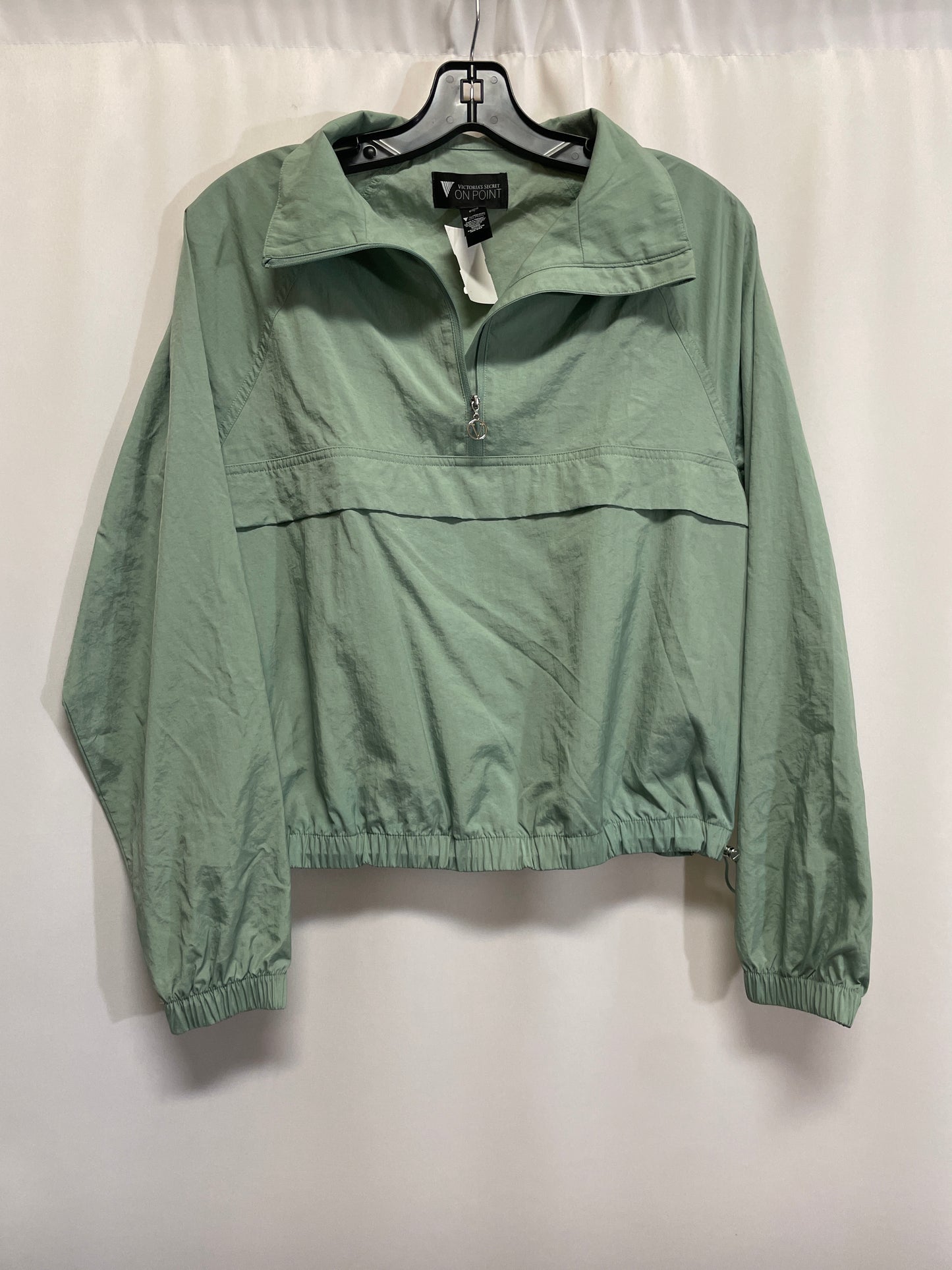 Jacket Windbreaker By Victorias Secret In Green, Size: Xs