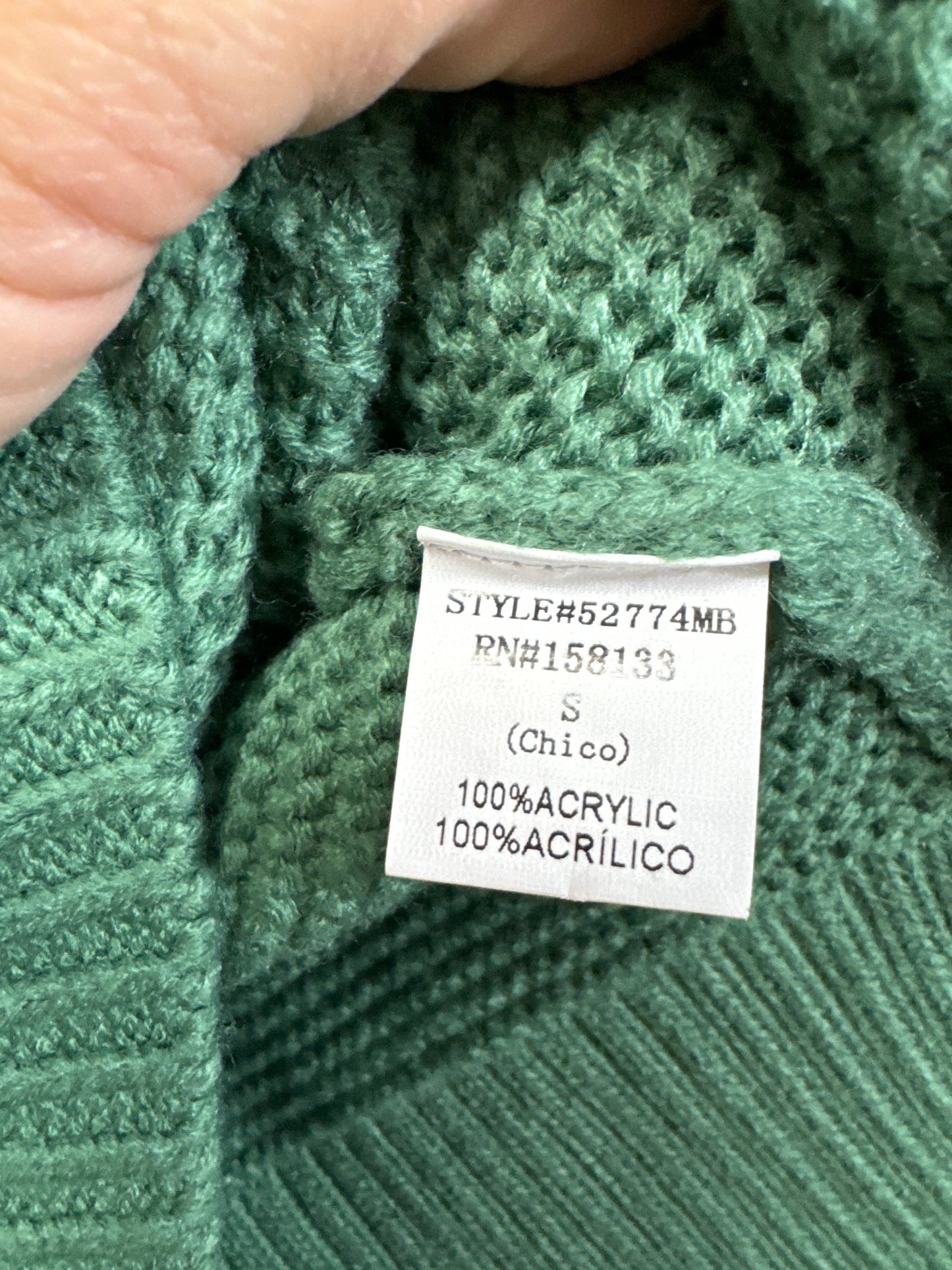 Sweater By Clothes Mentor In Green, Size: S