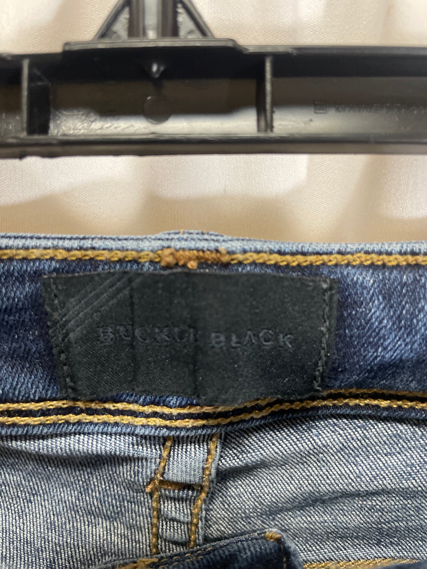 Jeans Skinny By Buckle Black In Blue Denim, Size: 2