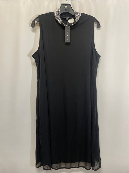 Dress Casual Midi By Tiana B In Black, Size: 1x