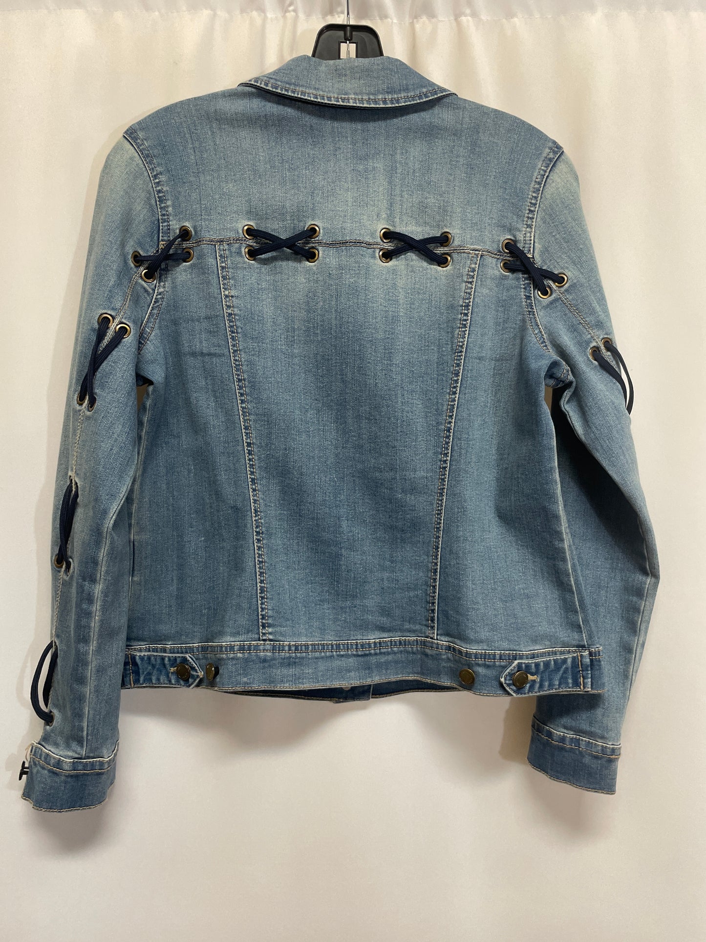 Jacket Denim By Bandolino In Blue Denim, Size: Petite  M