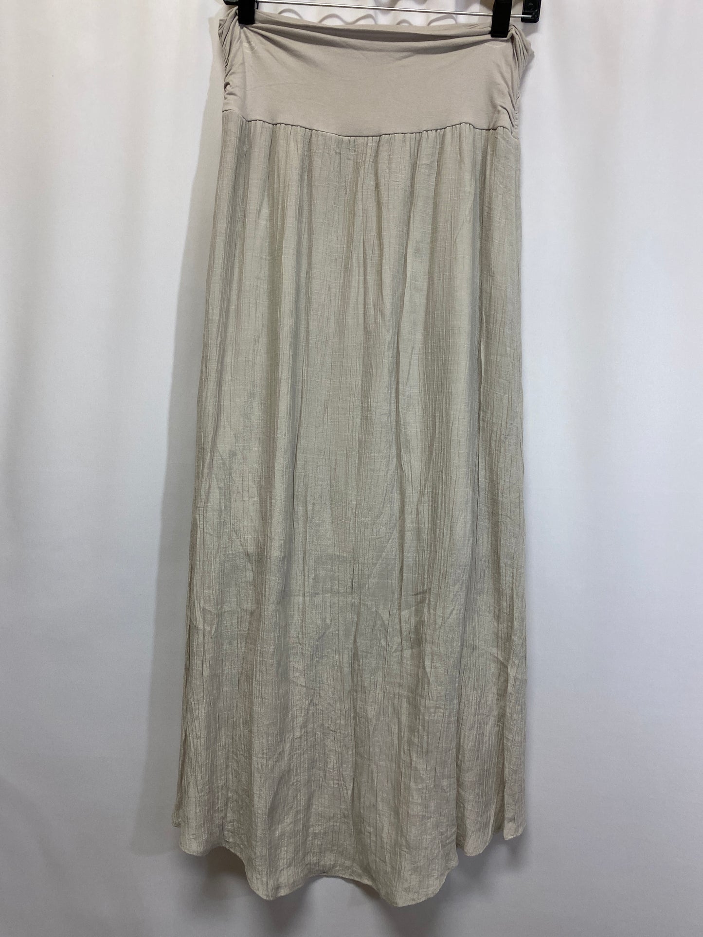 Skirt Midi By Apt 9 In Tan, Size: M