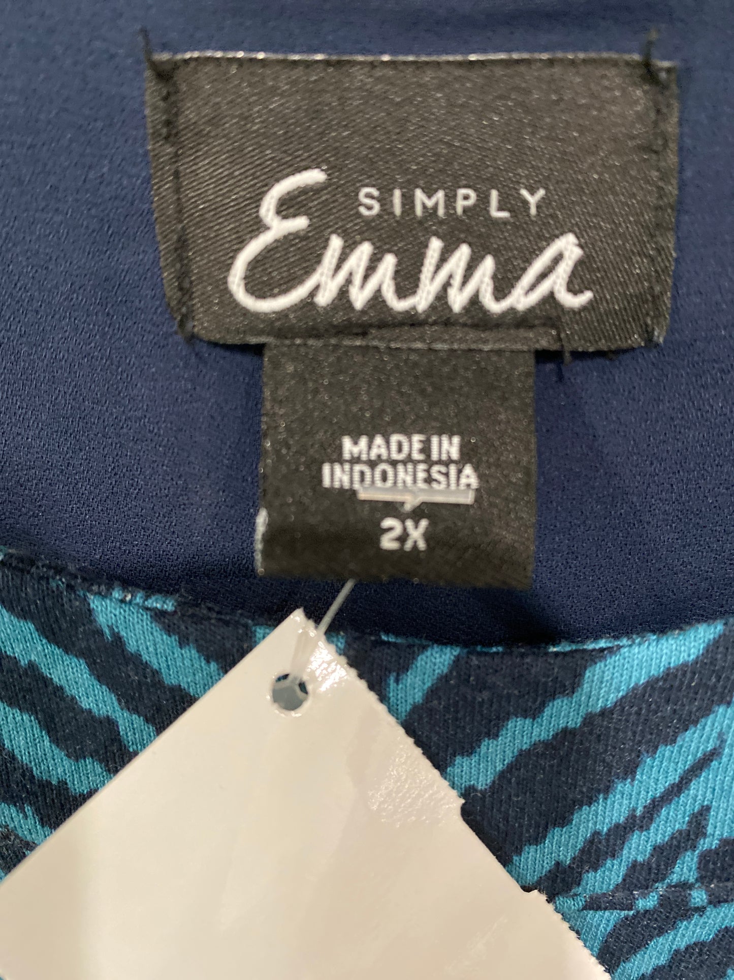 Top Long Sleeve By Simply Emma In Teal, Size: 2x