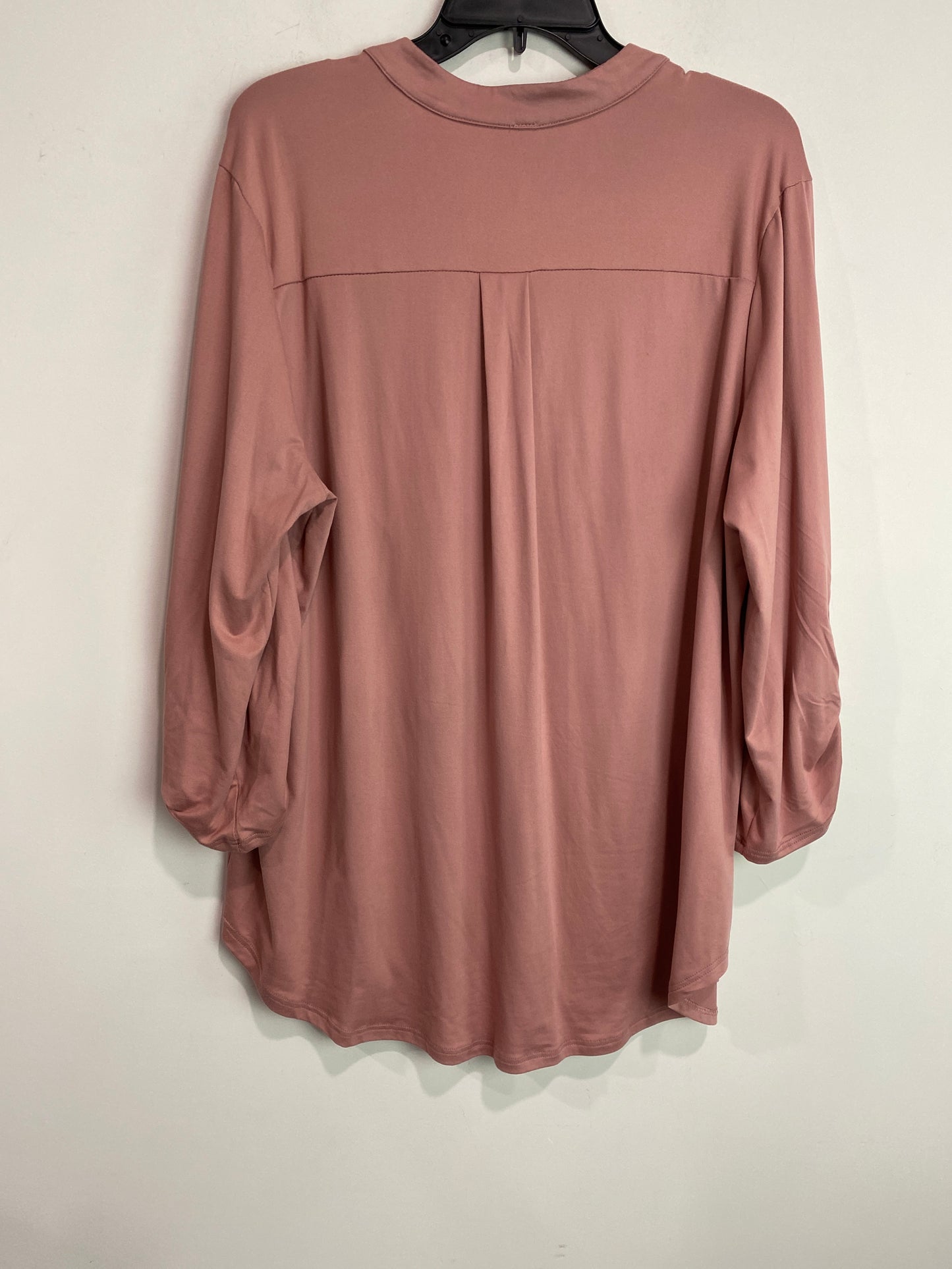 Top 3/4 Sleeve By Mittoshop In Pink, Size: 1x