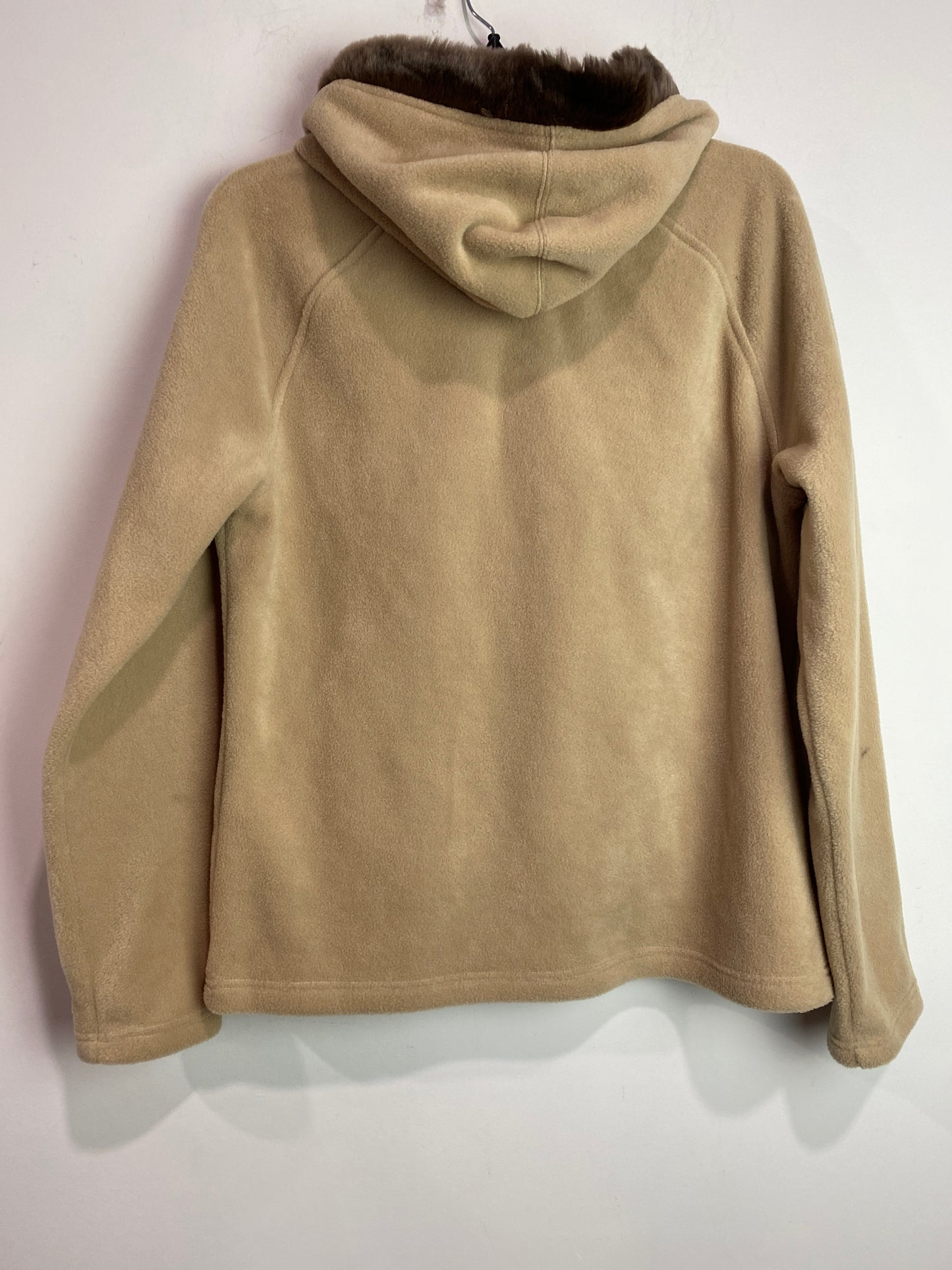 Jacket Fleece By Kim Rogers In Tan, Size: M