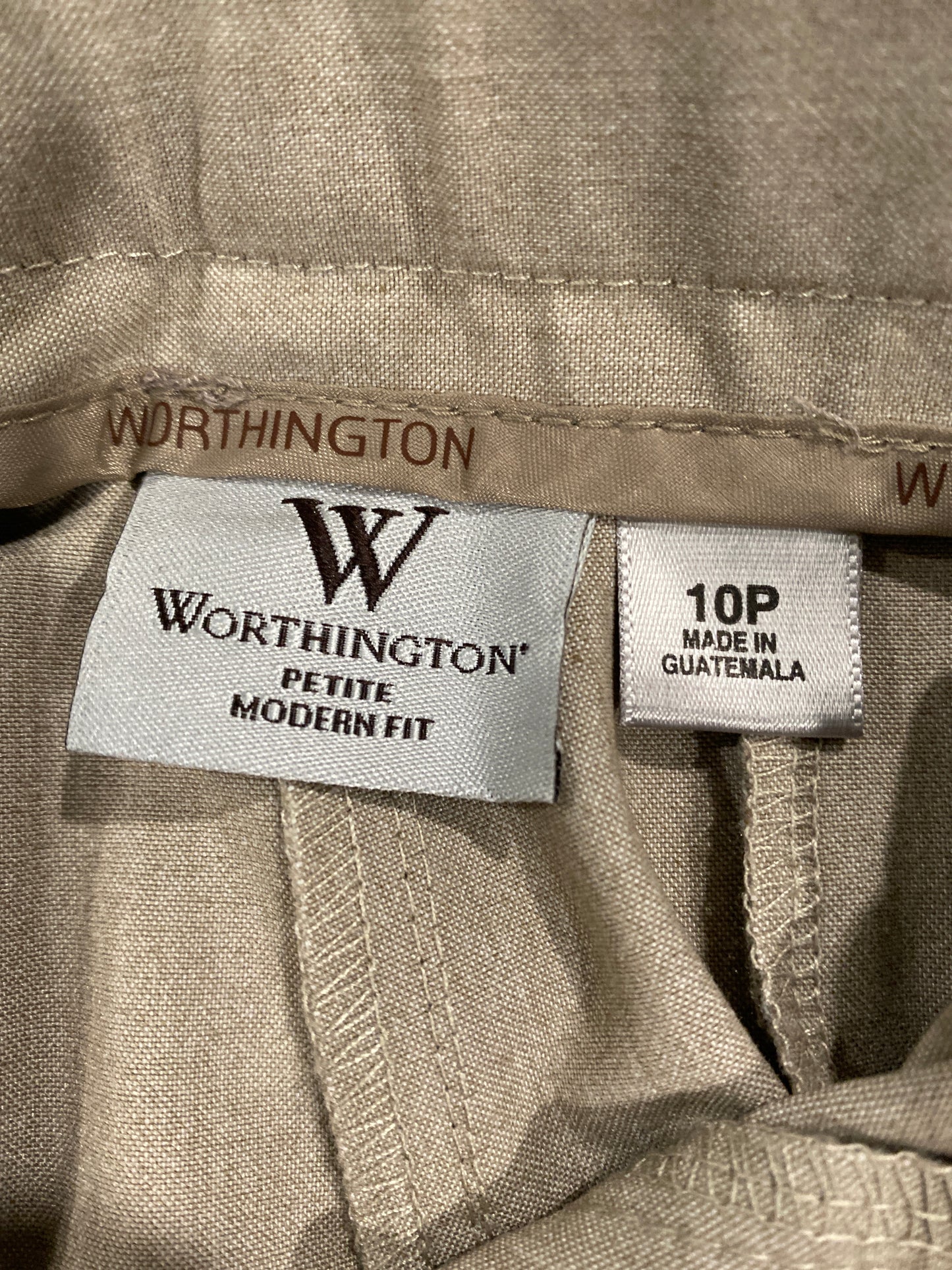 Pants Dress By Worthington In Tan, Size: 10p