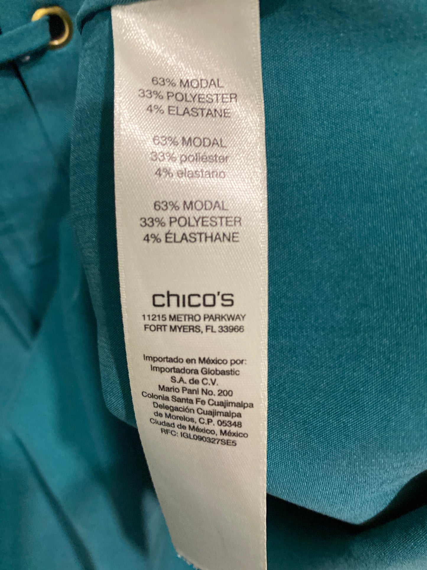 Top Long Sleeve By Chicos In Green, Size: S