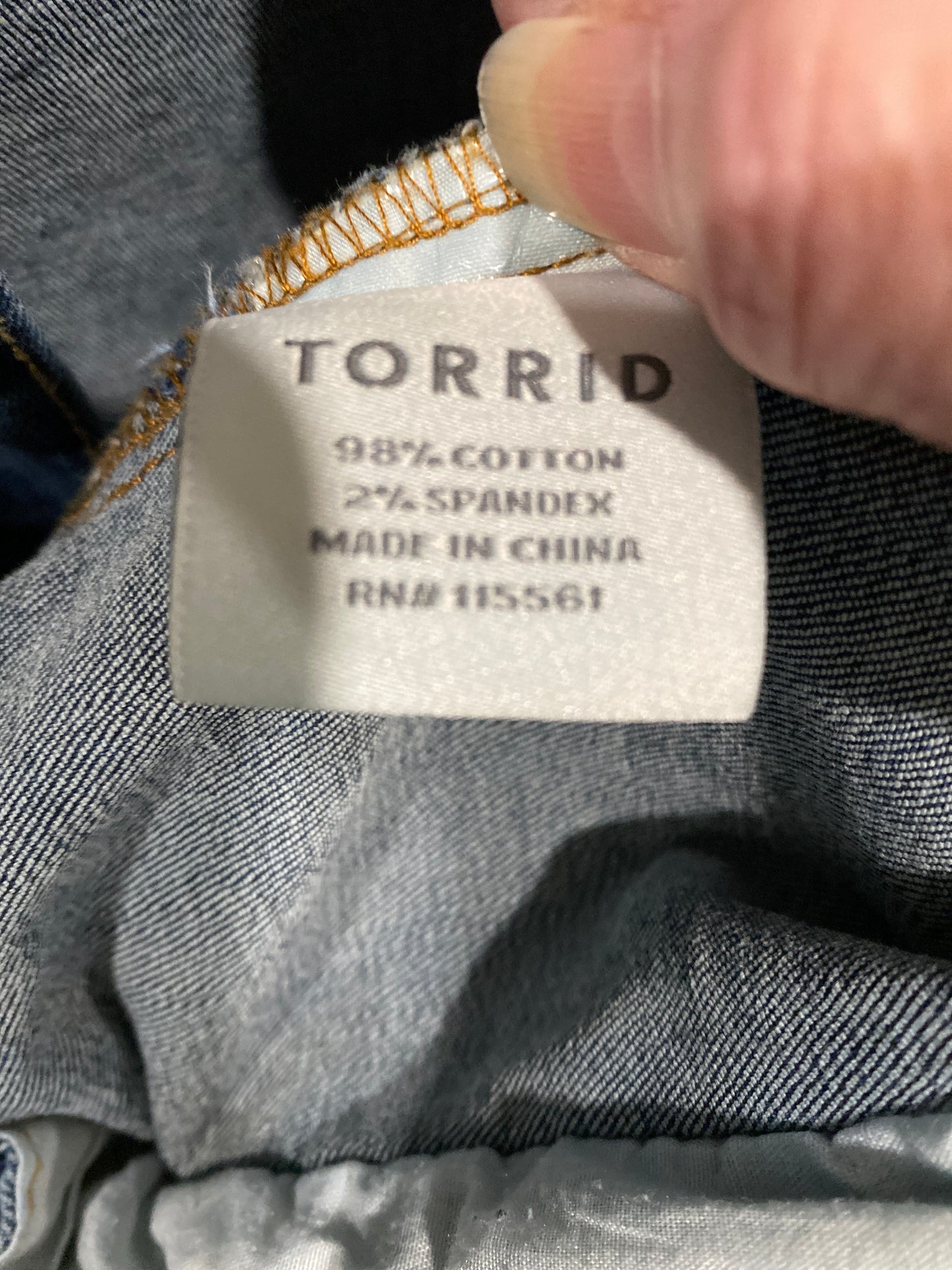 Jacket Denim By Torrid In Blue Denim, Size: 1x