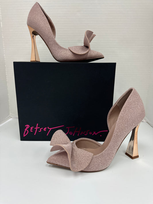 Shoes Heels Stiletto By Betsey Johnson In Rose Gold, Size: 8.5