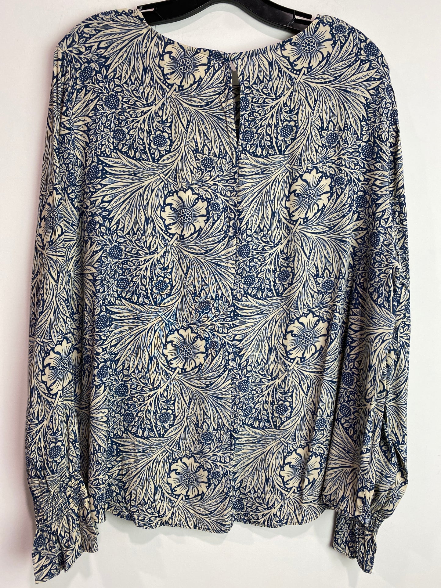 Top Long Sleeve By H&m In Blue, Size: L